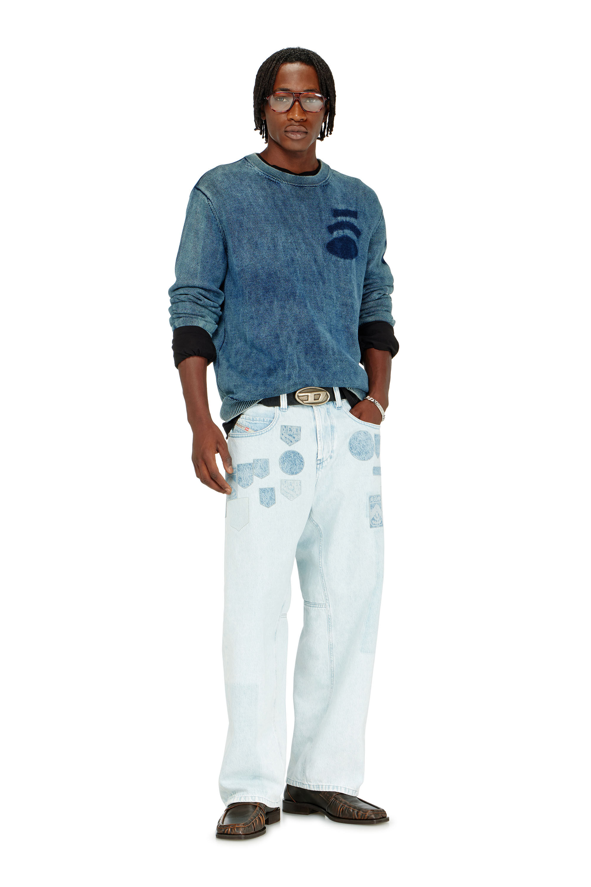 Diesel - Relaxed Jeans 1997 D-Enim-M 0IFBQ Unisex, Blu Chiaro - Image 1