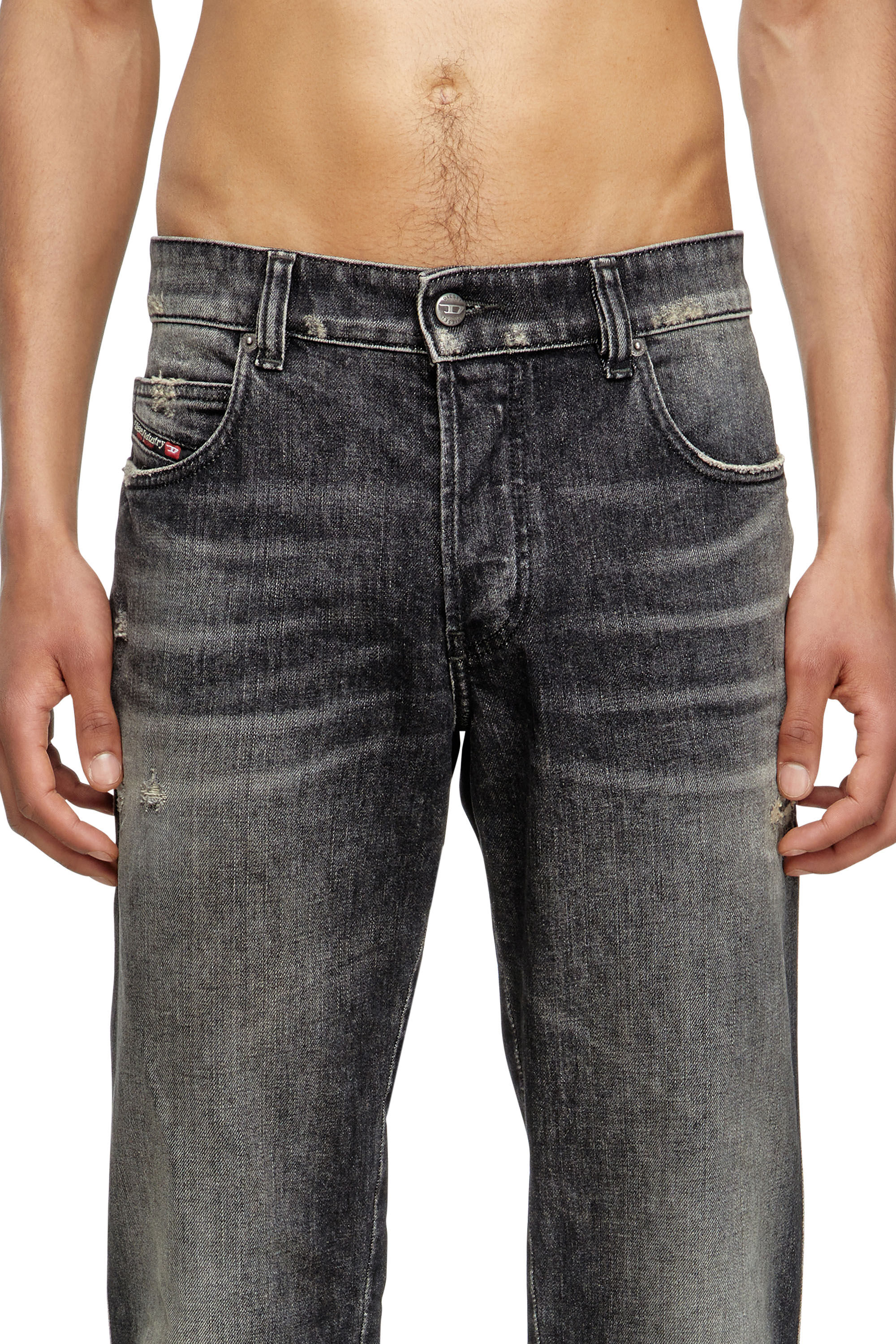 Diesel - Slim Jeans 1993 D-Vyl 09M54 Uomo, Nero/Grigio scuro - Image 5