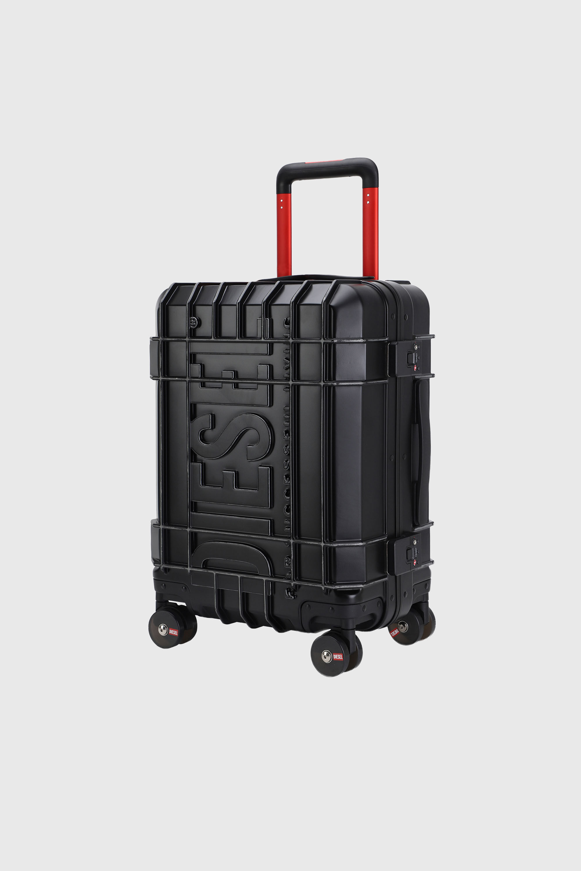 Diesel - DIESEL PC STRONG IMAGE TROLLEY- DSL003, Valigia resistente taglia S Unisex in Nero - 5