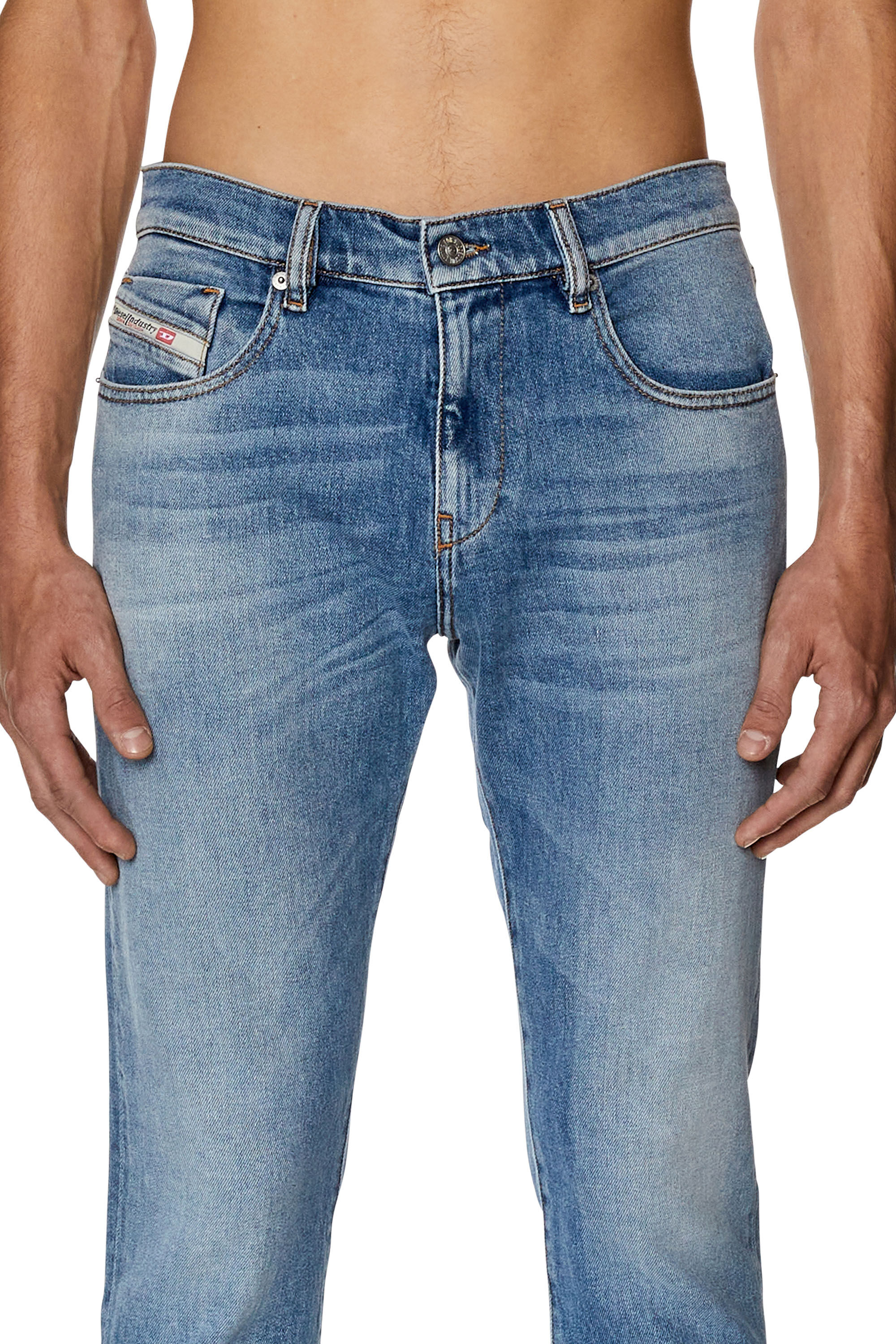 Diesel - Slim Jeans 2019 D-Strukt 09F81, Bleu moyen - Image 5