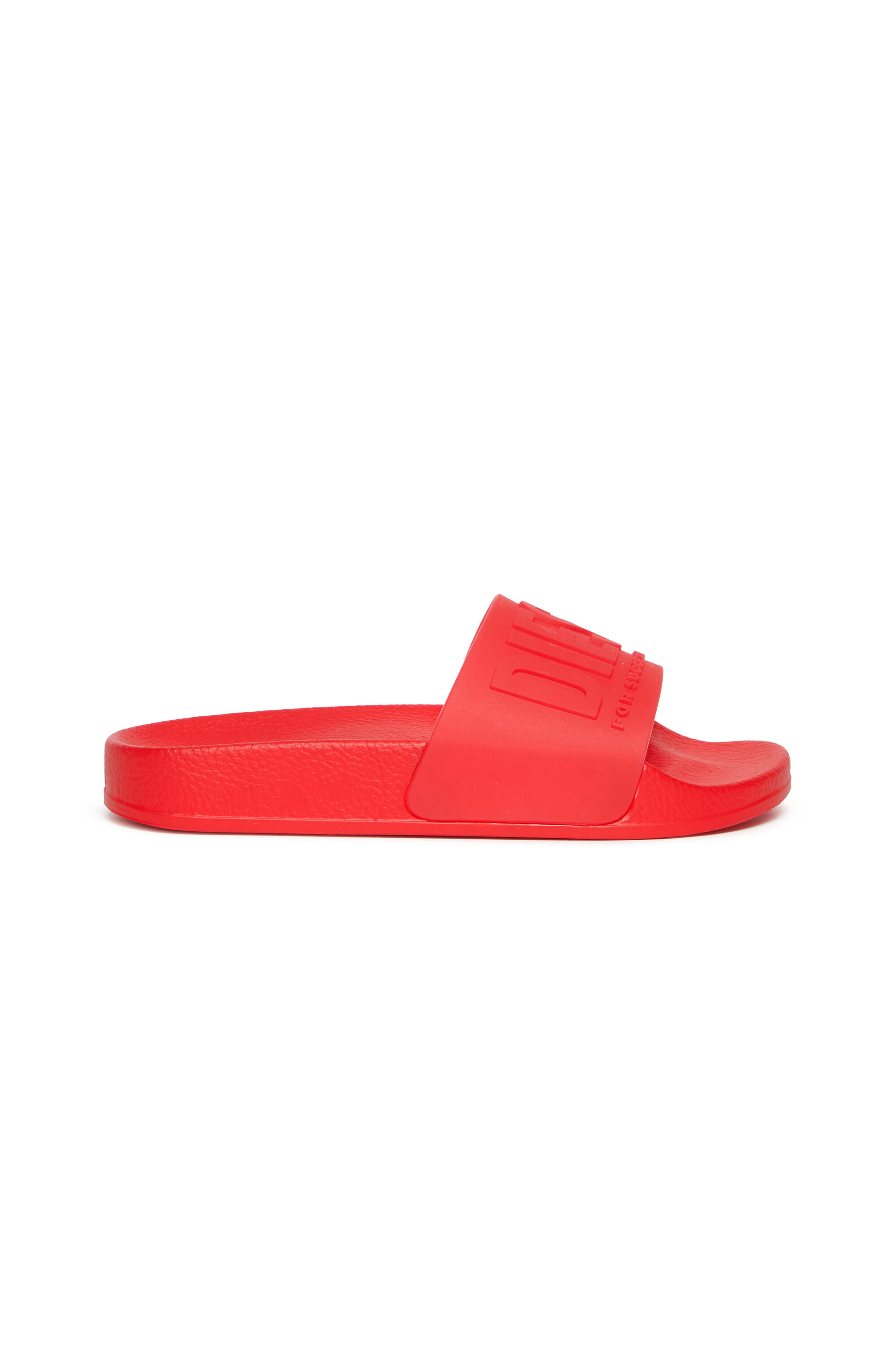 Diesel - SA-MAYEMI CC, Ciabatte da piscina in gomma semi-trasparenti Unisex in Rosso - 1