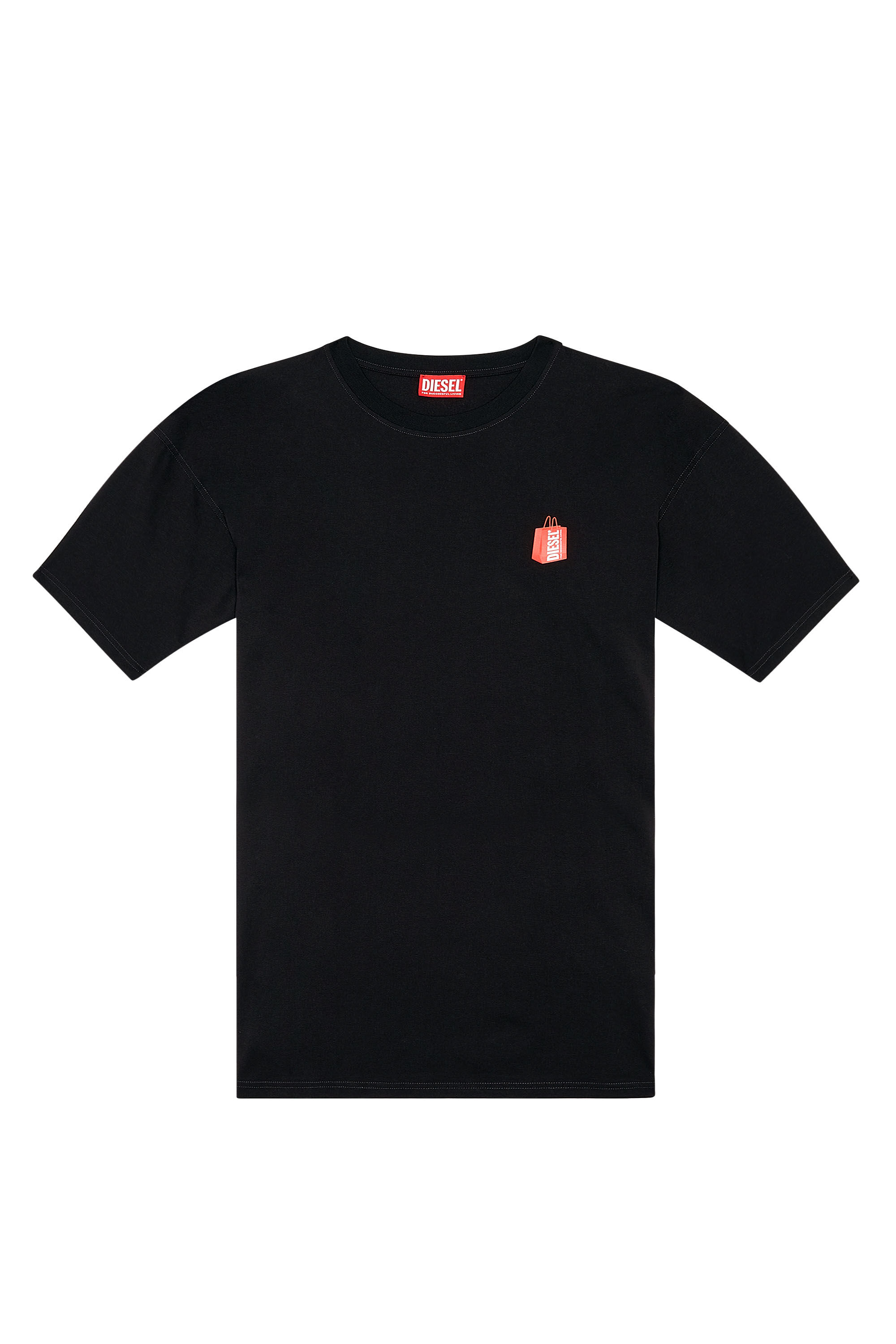 Diesel - T-BOXT-N2, Uomo T-shirt con stampa sneaker Prototype in Nero - Image 2