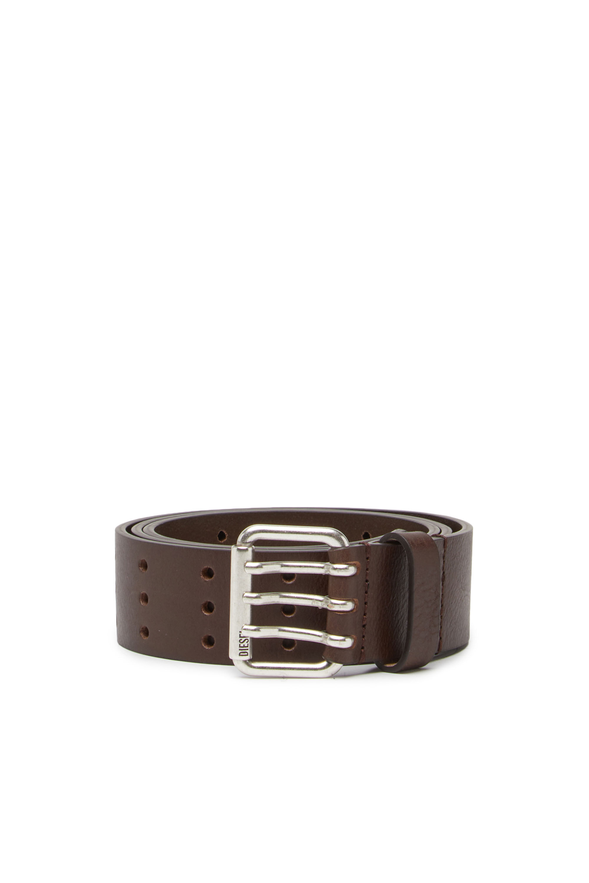 Ceinture homme en cuir avec boucle a trois branches Diesel B MILI