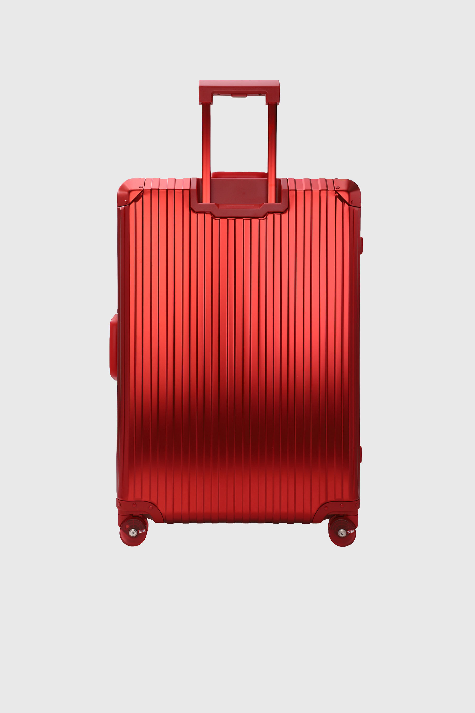 Diesel - DIESEL ALUMINUM TROLLEY- DSL002, Valigia in alluminio taglia L Unisex in Rosso - 2