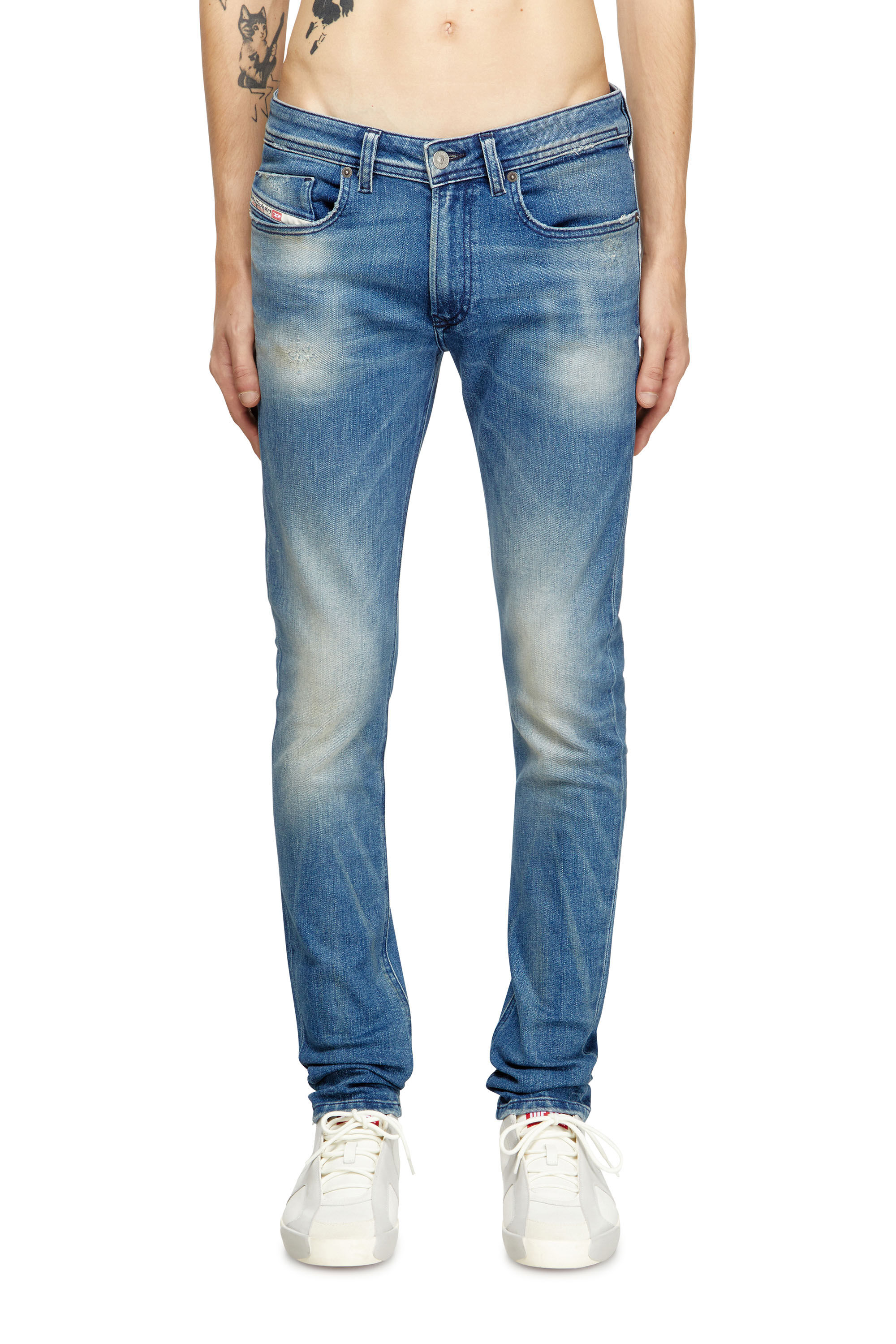 Diesel - Skinny Jeans 1979 Sleenker 0DBDR Homme, Bleu moyen - Image 3