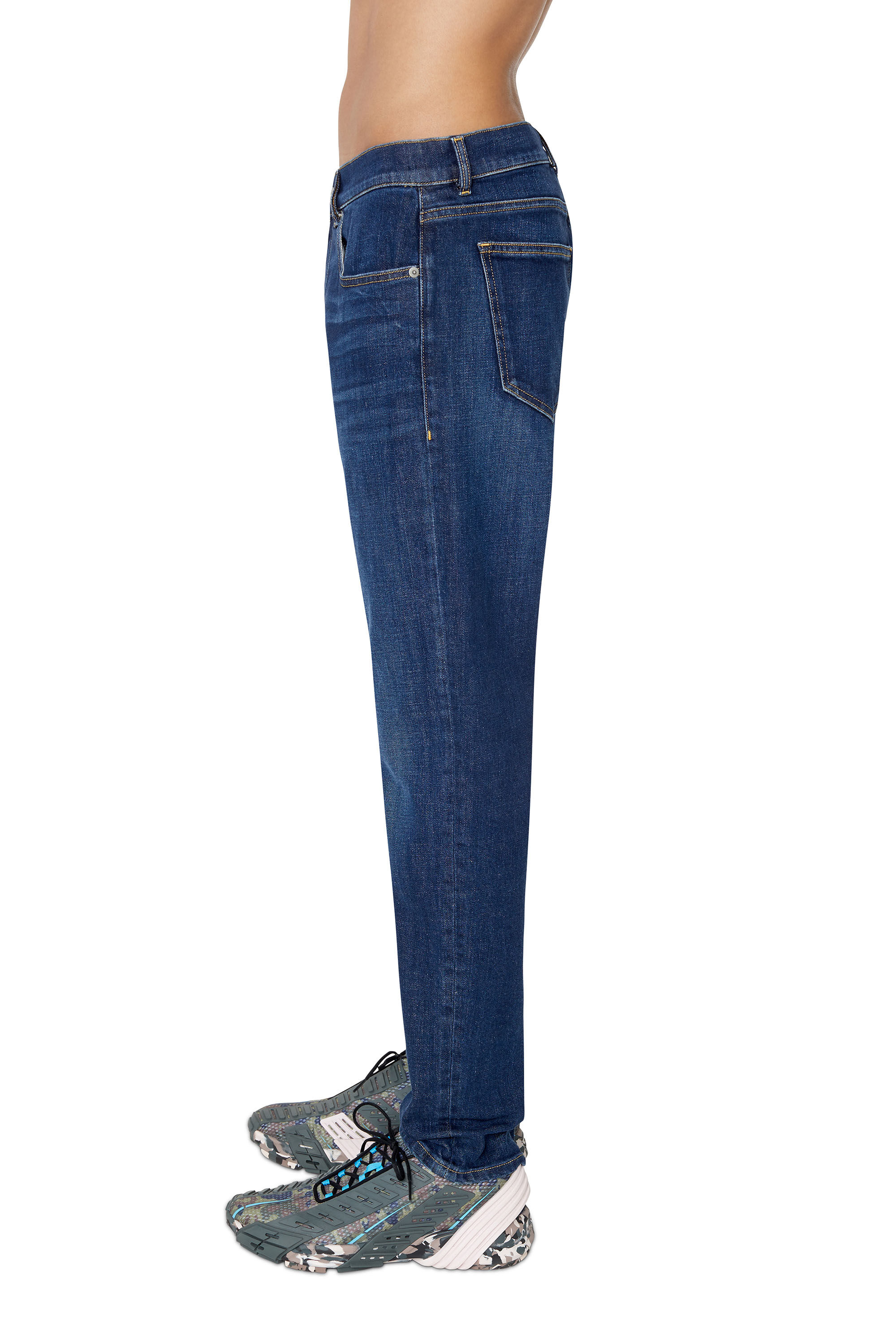 Diesel - Slim Jeans 2019 D-Strukt 09B90, Bleu Foncé - Image 5