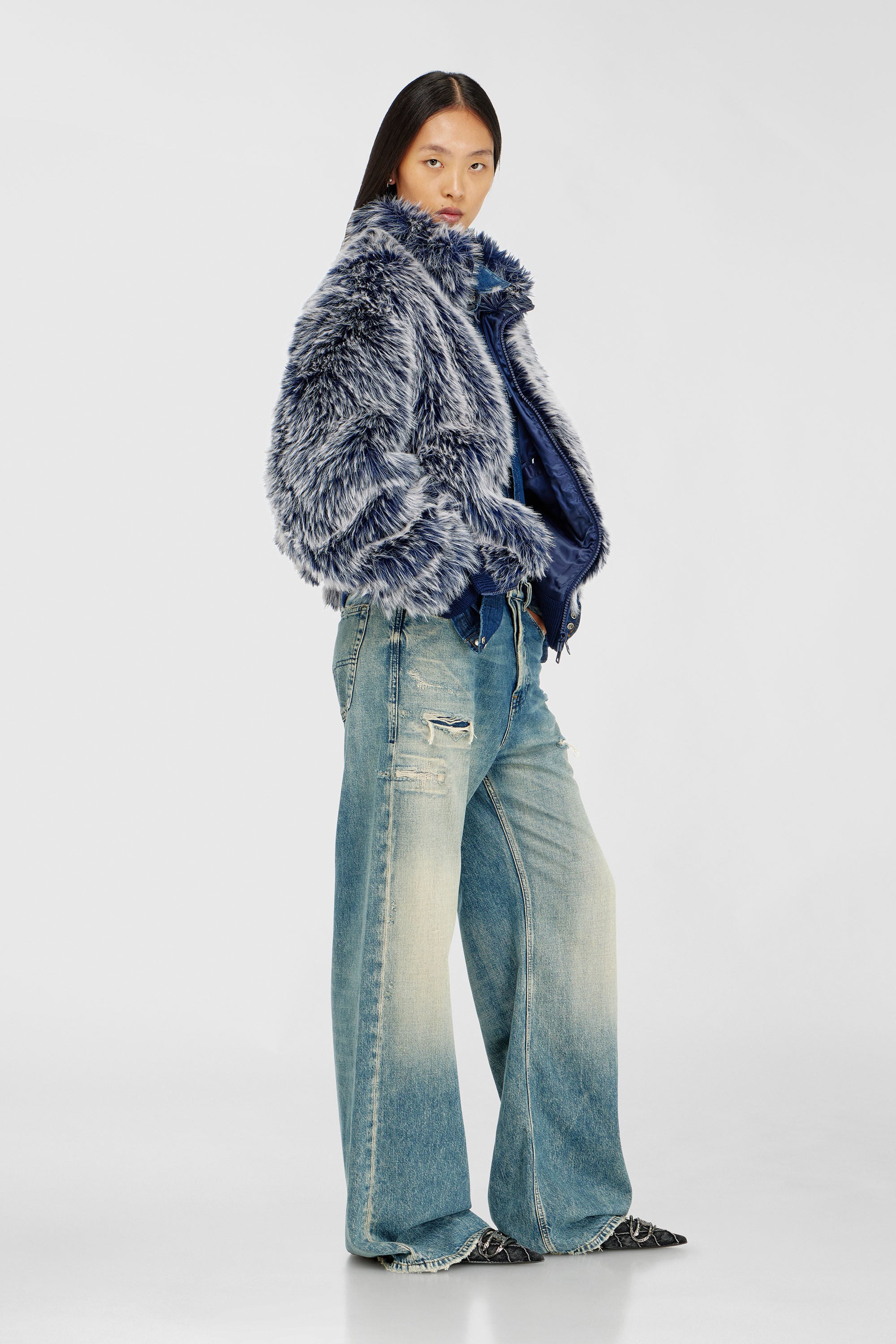 Diesel - Damen Relaxed Jeans 1996 D-Sire 09P62, Mittelblau - 2