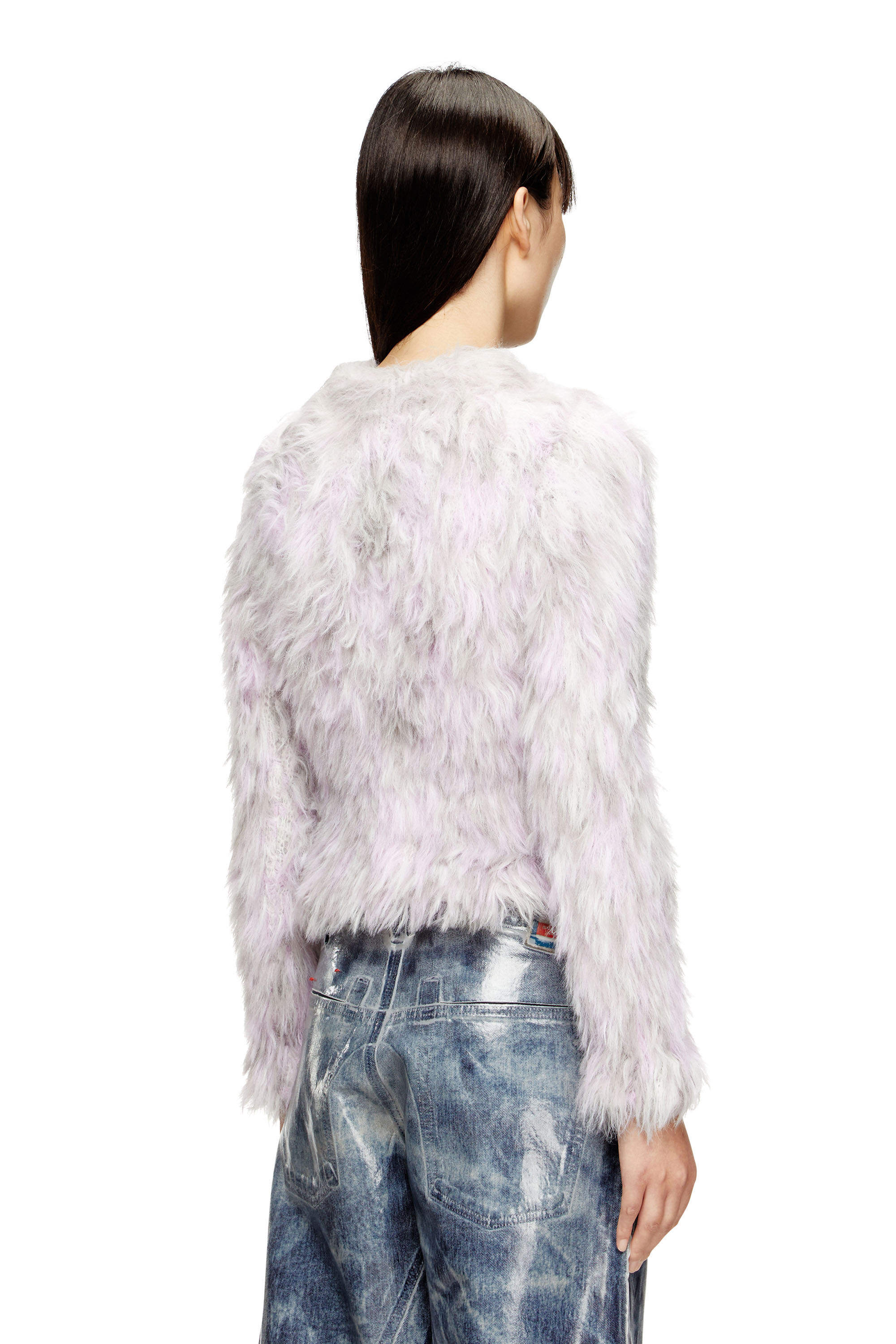 Diesel - M-ANNIKA, Pull en jacquard tricoté duveteux Femme in Polychrome - 4