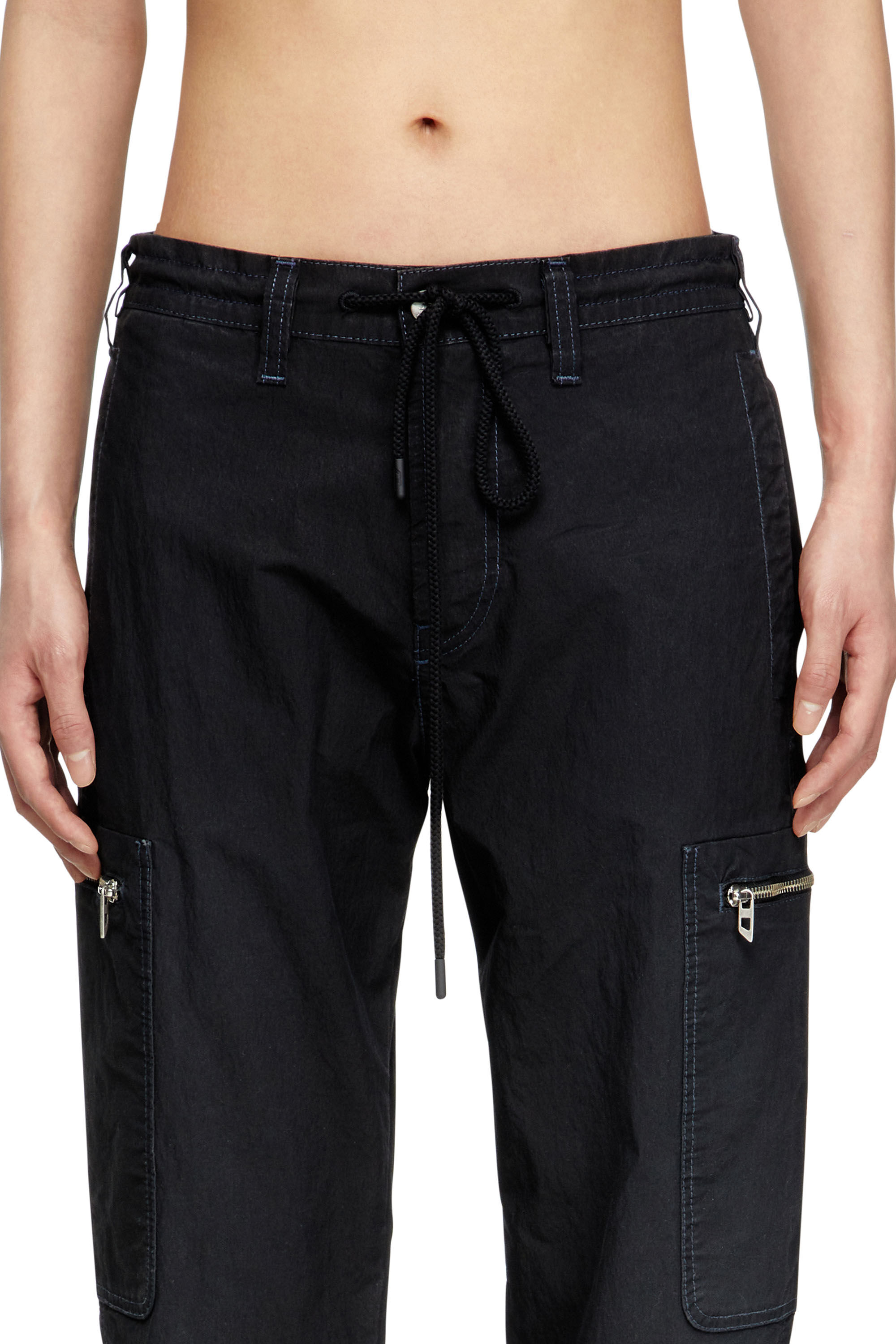 Diesel - Slim D-Lab JoggJeans® 068SJ Unisex, Nero/Grigio scuro - Image 5