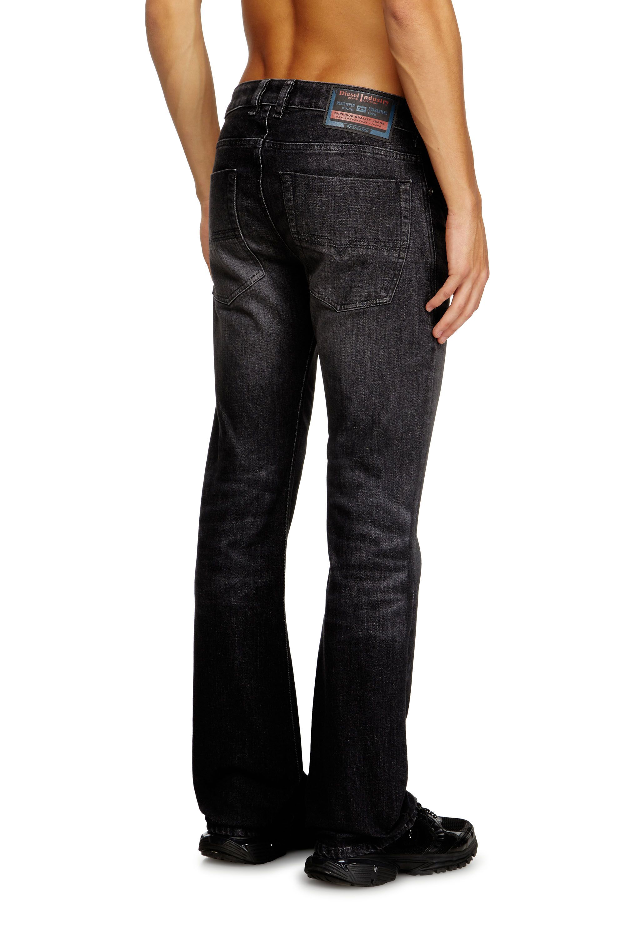 Diesel - Bootcut Jeans 2007 Zatiny 09N48 Homme, Noir/Gris foncé - Image 4