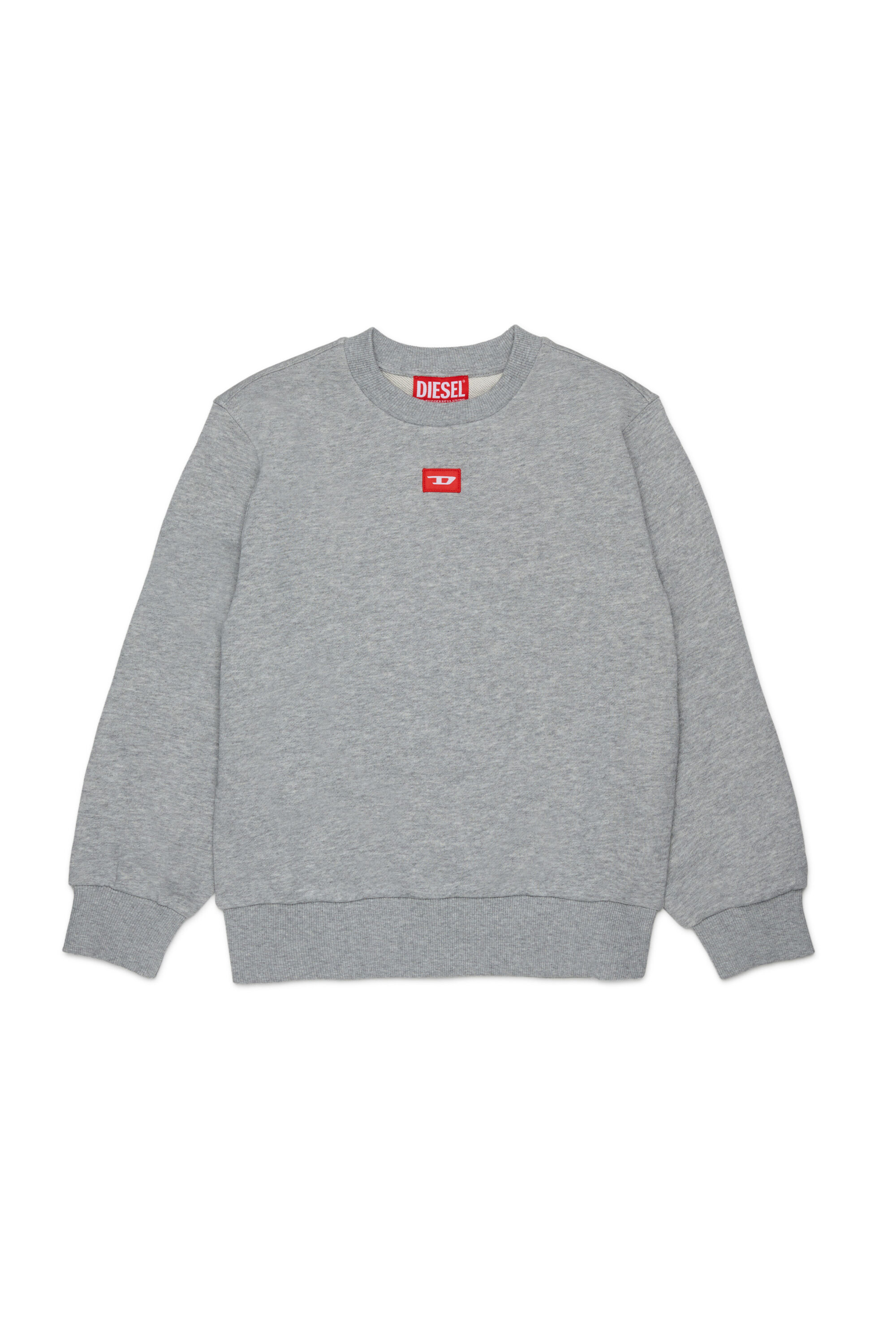 Diesel - SXGIN OVER, Sweat-shirt avec petit &eacute;cusson logo Mixte in Gris - 1