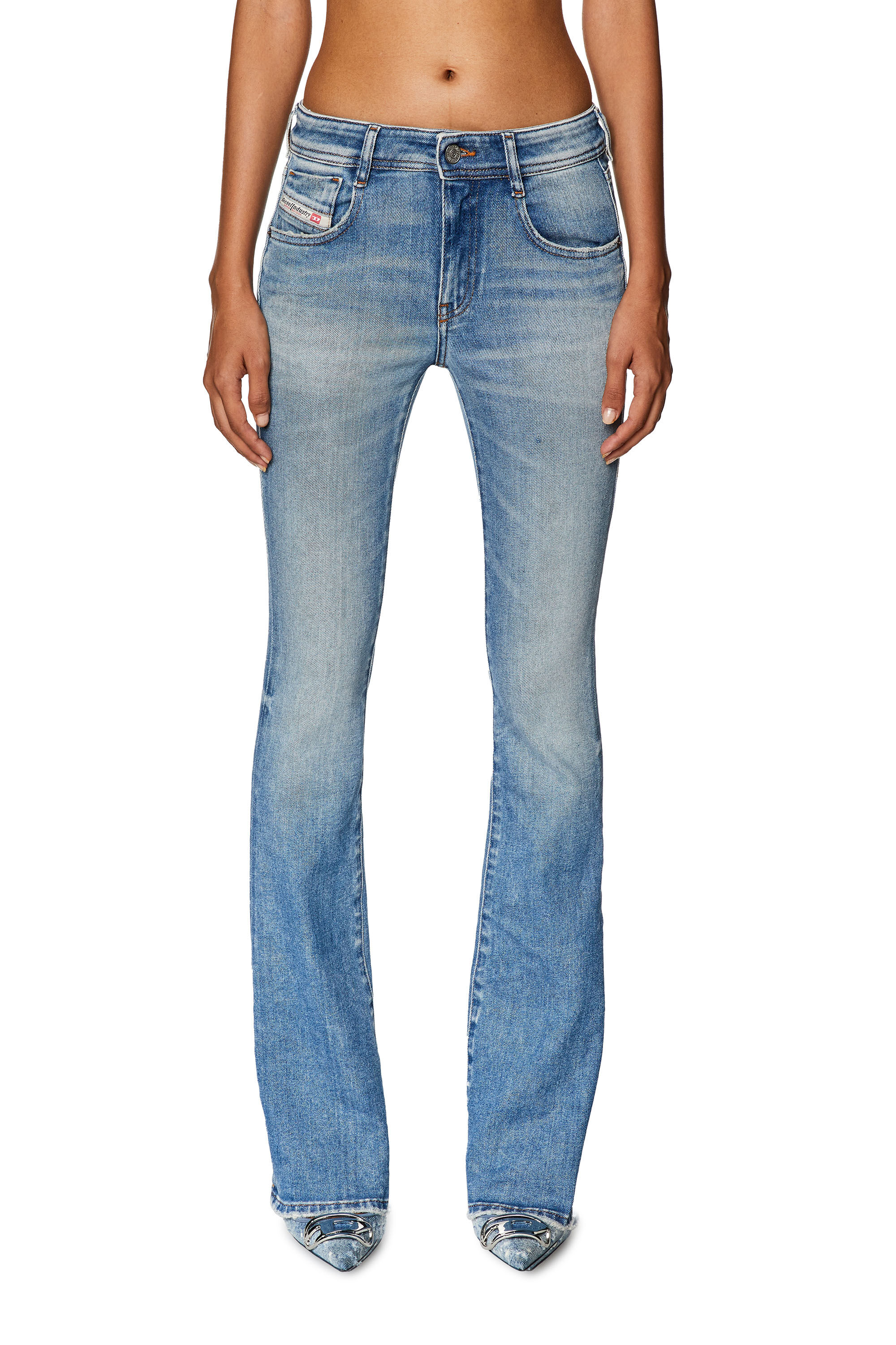 Diesel - Bootcut and Flare Jeans 1969 D-Ebbey 09G70, Blu Chiaro - Image 3