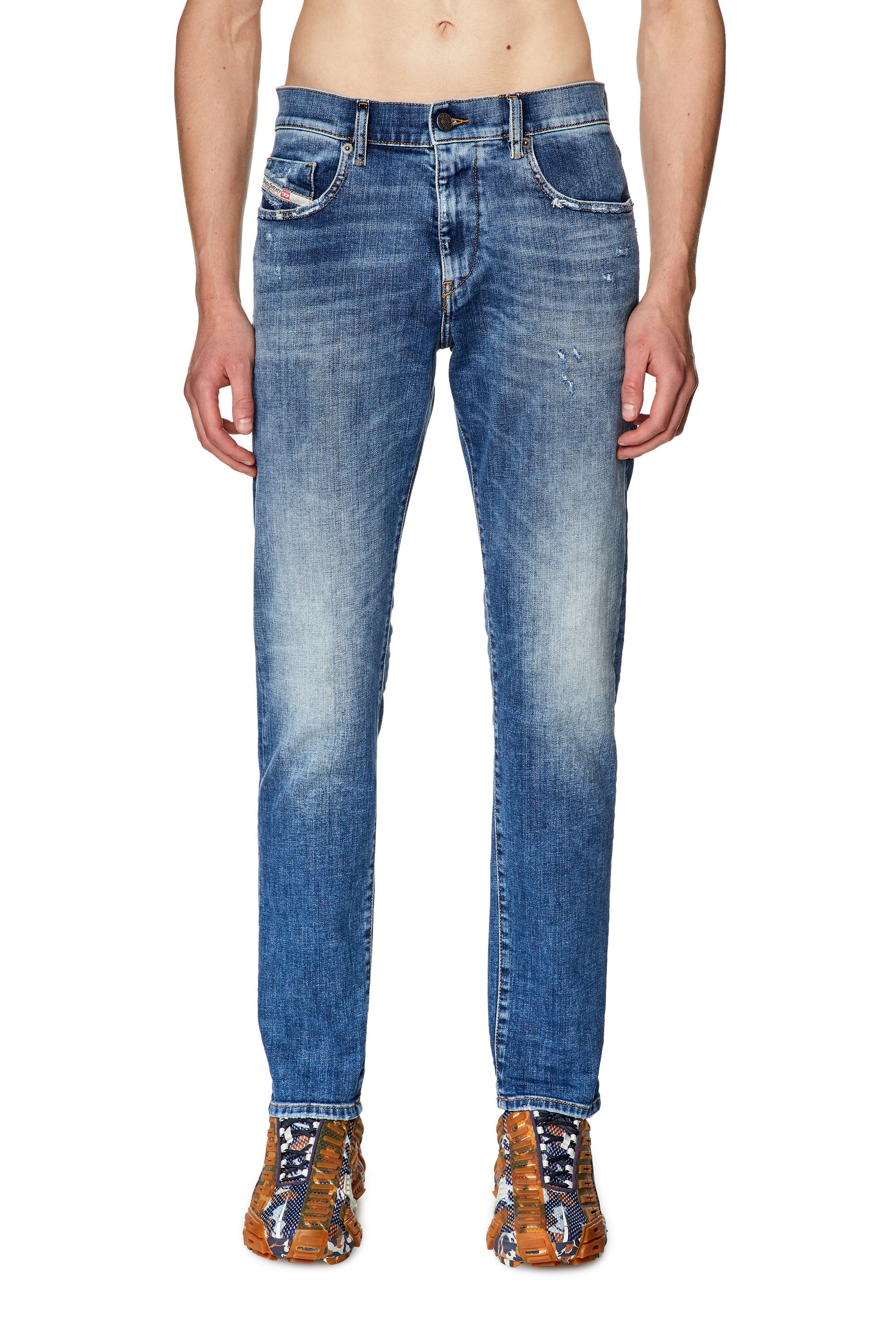 Diesel - Slim Jeans 2019 D-Strukt 09G32, Bleu moyen - Image 3