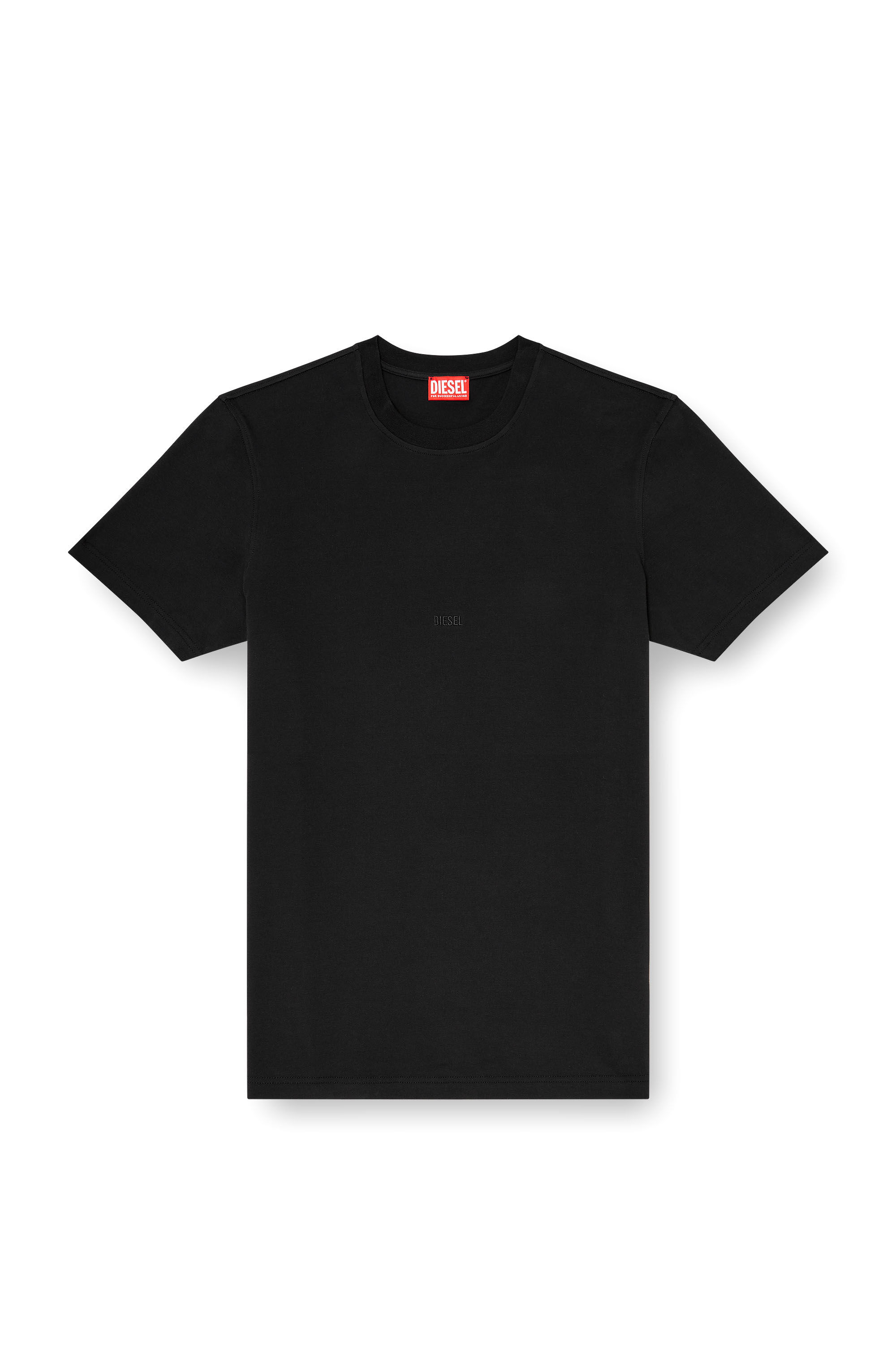 Diesel - T-ADJUST-AA2, Herren T-Shirt aus Baumwoll-Interlock mit Logo-Stickerei in null - 2
