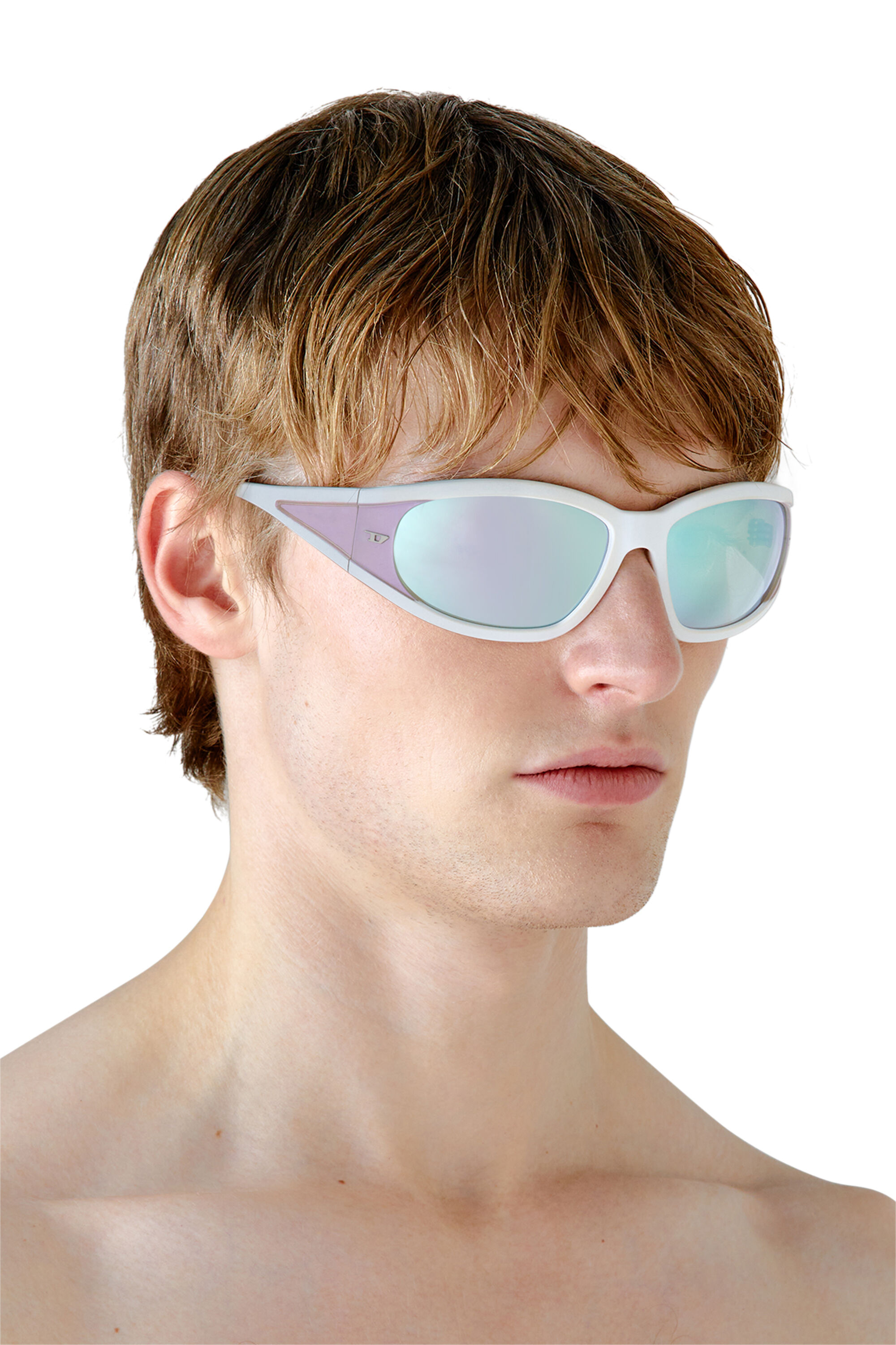 Diesel - 0DL3002, Unisex Sonnenbrille aus acetat mit rechteckigen gläsern in Bubble - 4