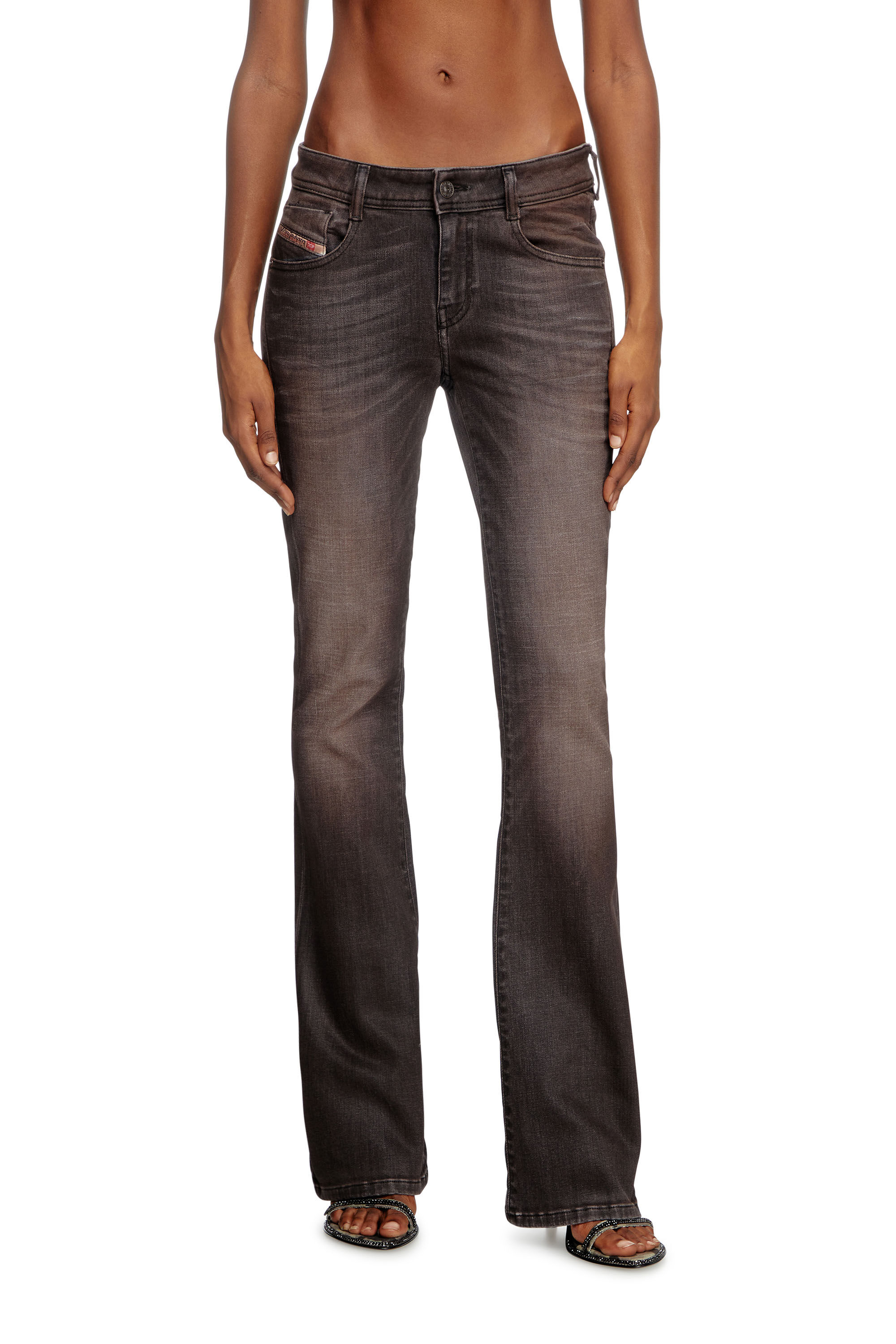 Diesel - Bootcut Jeans 1969 D-Ebbey 09K59 Donna, Nero/Grigio scuro - Image 3