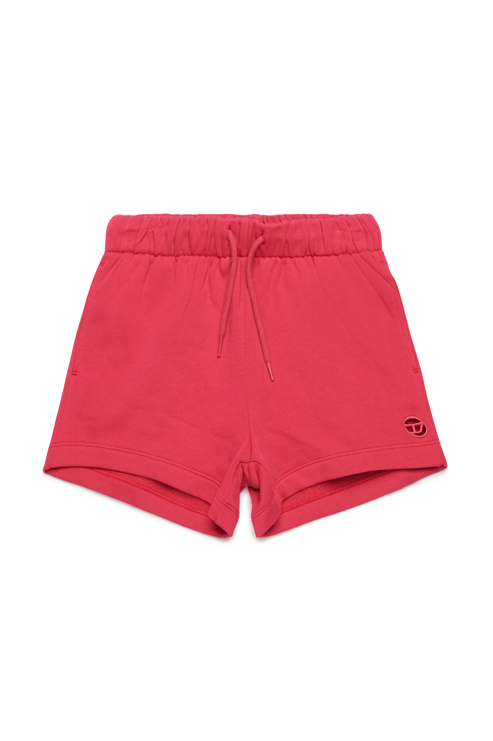 Diesel - PAGL, Shorts sportivi con logo Oval D cut-out Donna in Rosa - 1