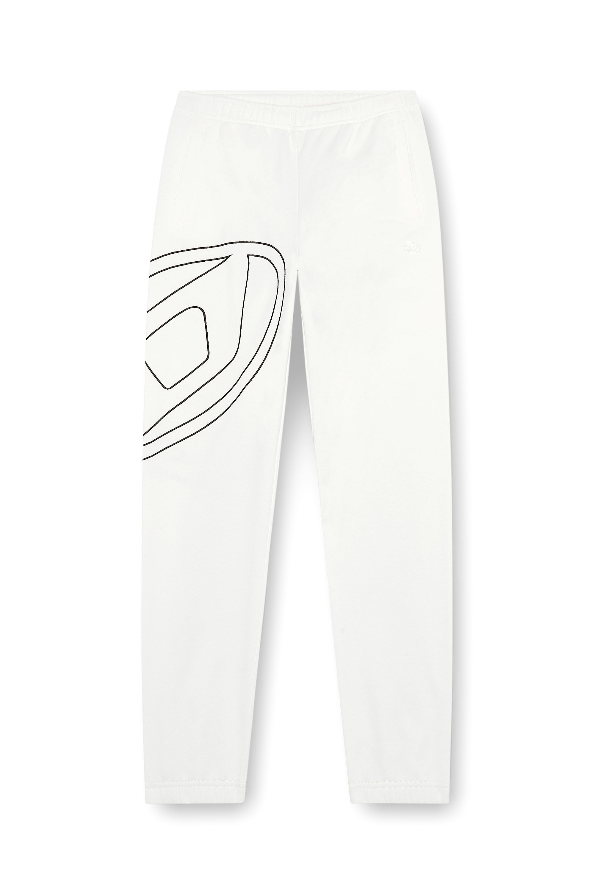 Diesel - P-MARKY-MEGOVAL-D, Homme Pantalon de survêtement avec méga oval D in Blanc - Image 2