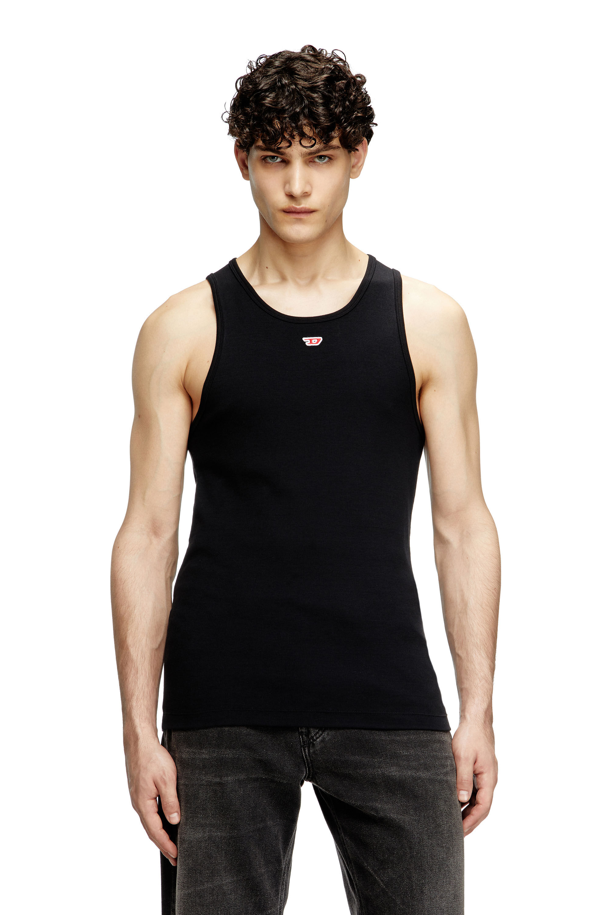 Diesel - T-LIFTY-D, Canotta con mini logo D applicato Uomo in Nero - 3