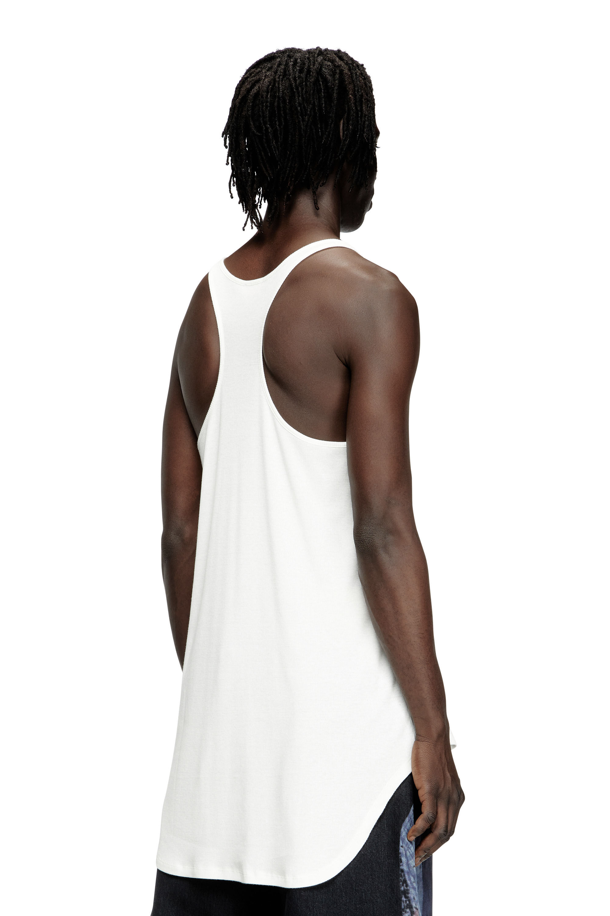 Diesel - PR-T-SHANRY-W-TOM25, Unisex Tank-Top mit Grafik-Print in Weiß - 4