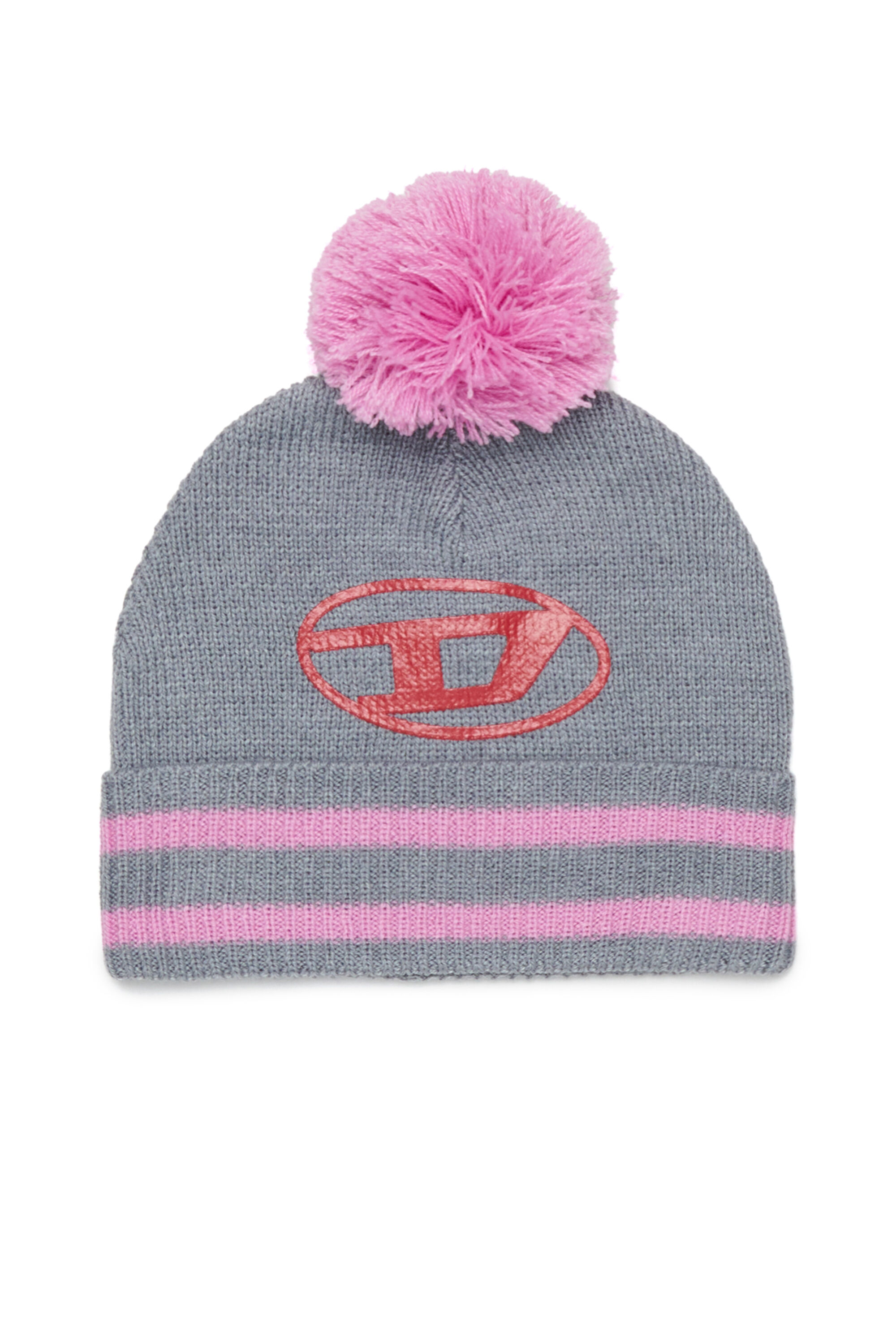 Diesel - FUTEEB, Berretto a righe con pompon in misto lana Unisex in Multicolor - 1