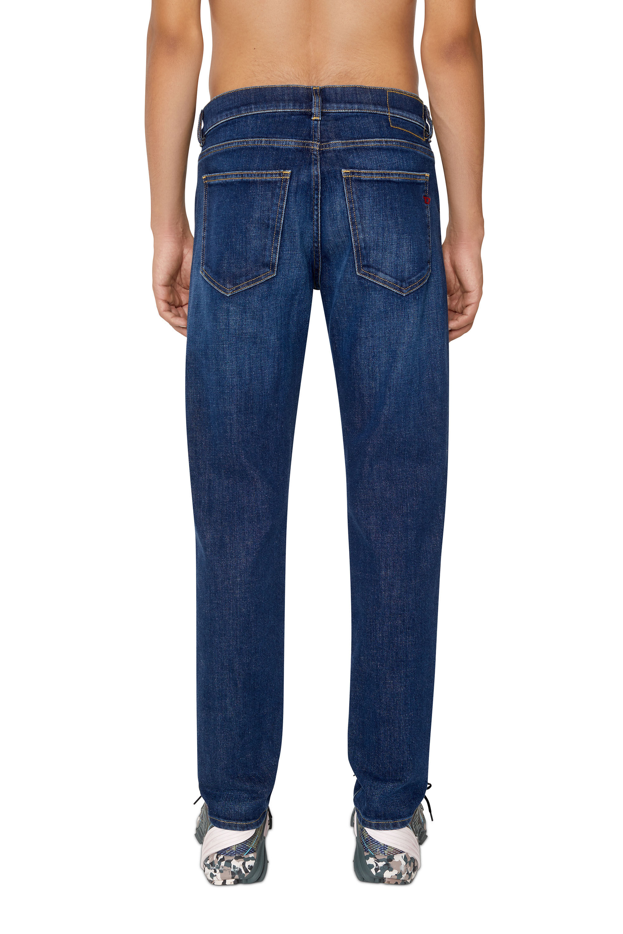 2019 D STRUKT Man Slim blue Jeans mid rise Dark Blue Diesel