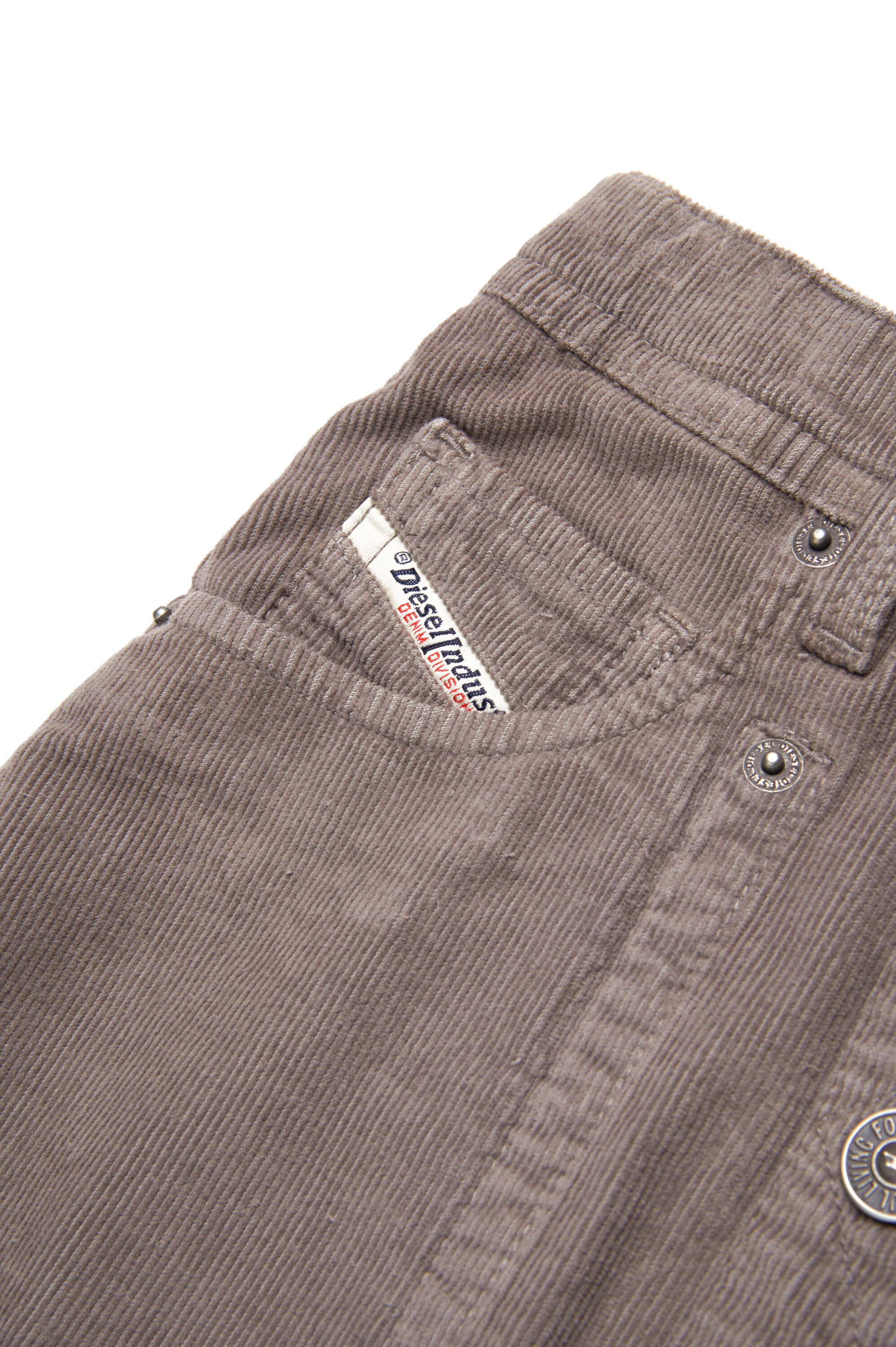Diesel - GEALBUS, Woman 5-pocket skirt in stretch corduroy in Grey - Image 4