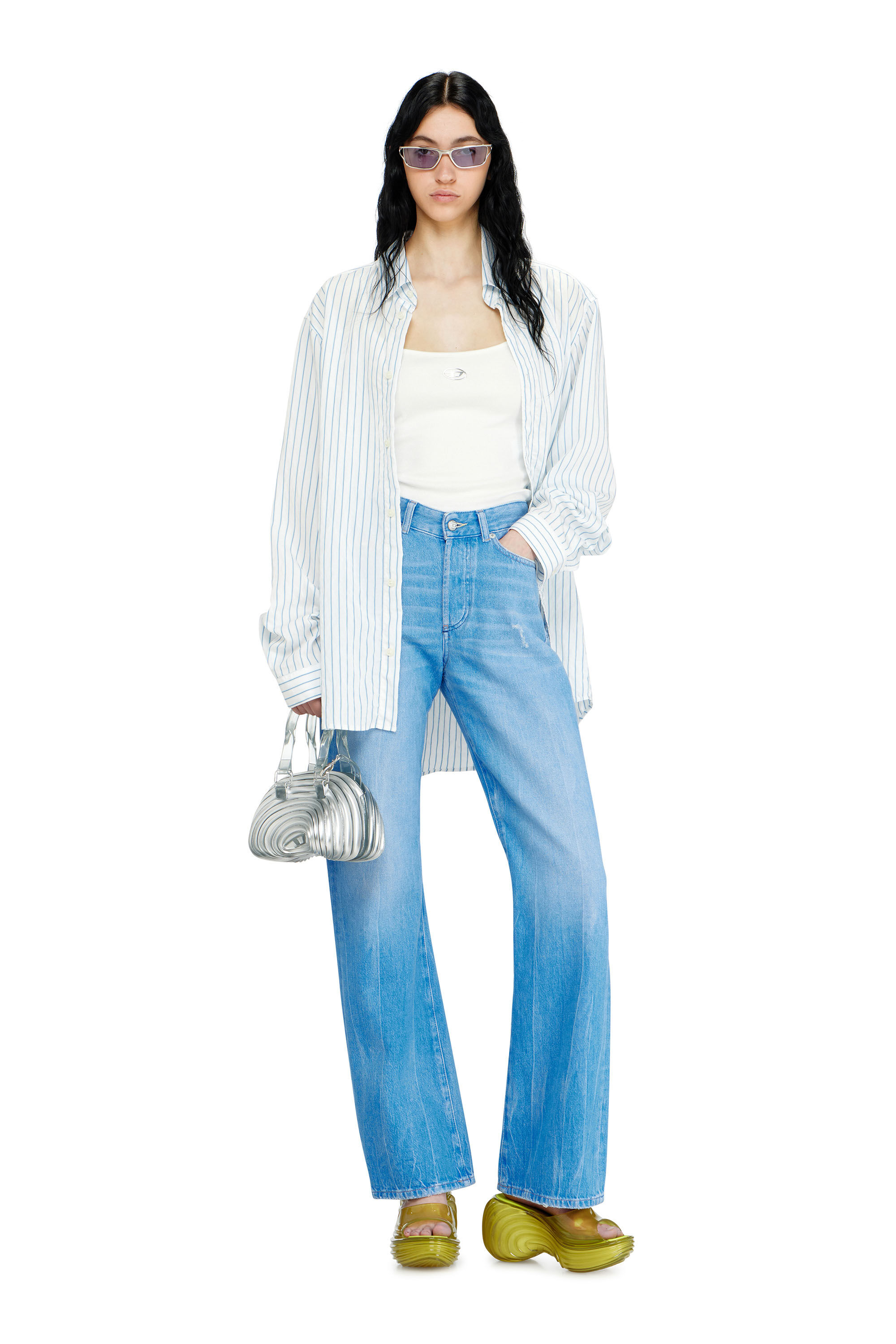 Diesel - MELISSA QUANTUM PLATFORM, Damen Plateau-Pantolette aus Melflex&reg; in Gelb - 7