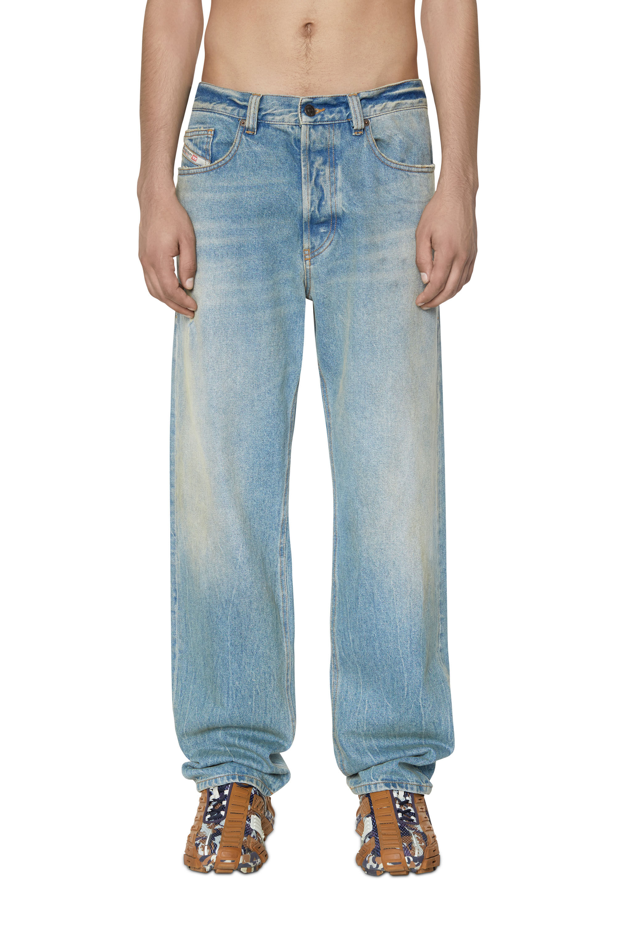 Diesel - 2010 D-Macs 09D79 Straight Jeans, Blu Chiaro - Image 3