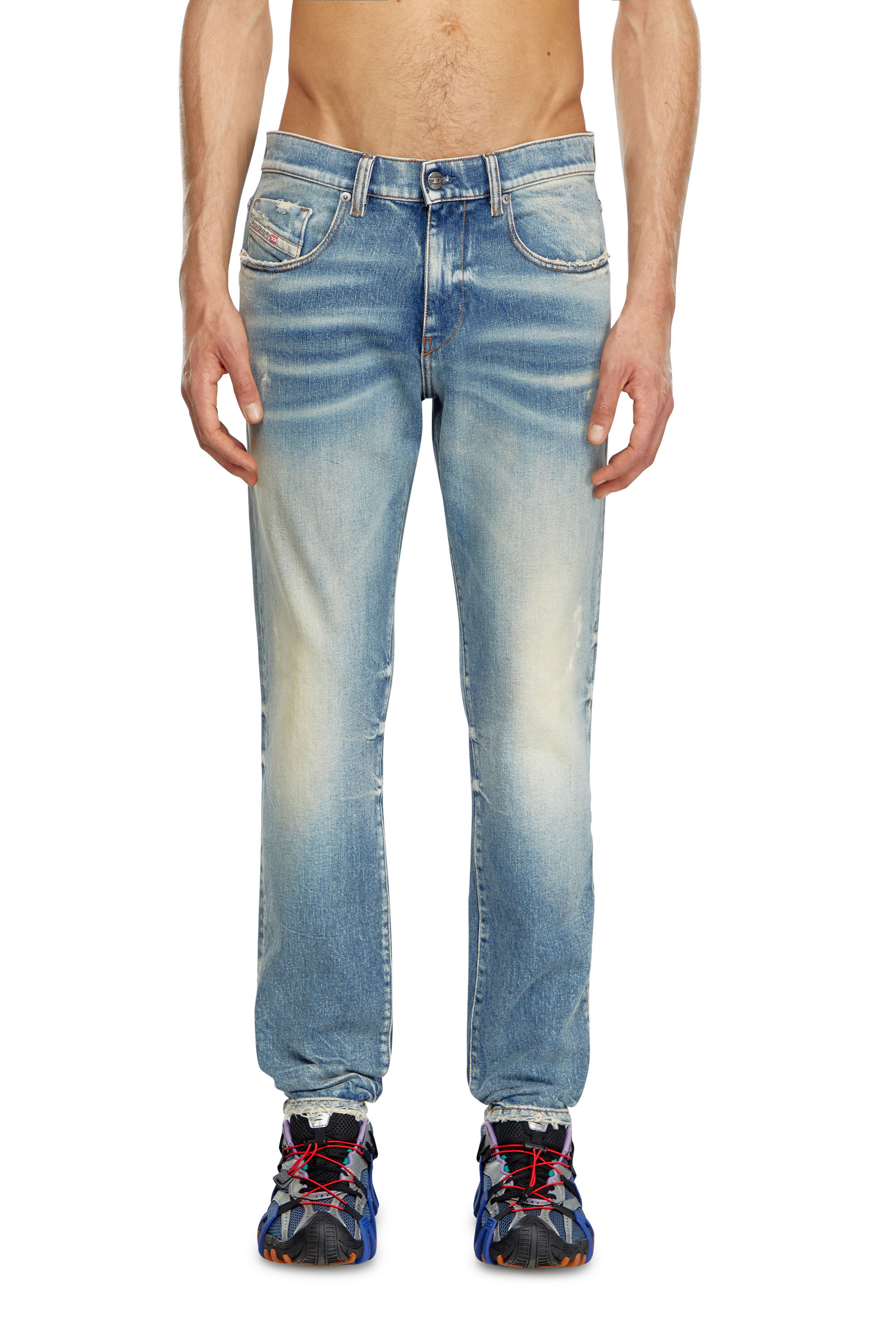 Diesel - Slim Jeans 2019 D-Strukt 007V8, Blu medio - Image 3
