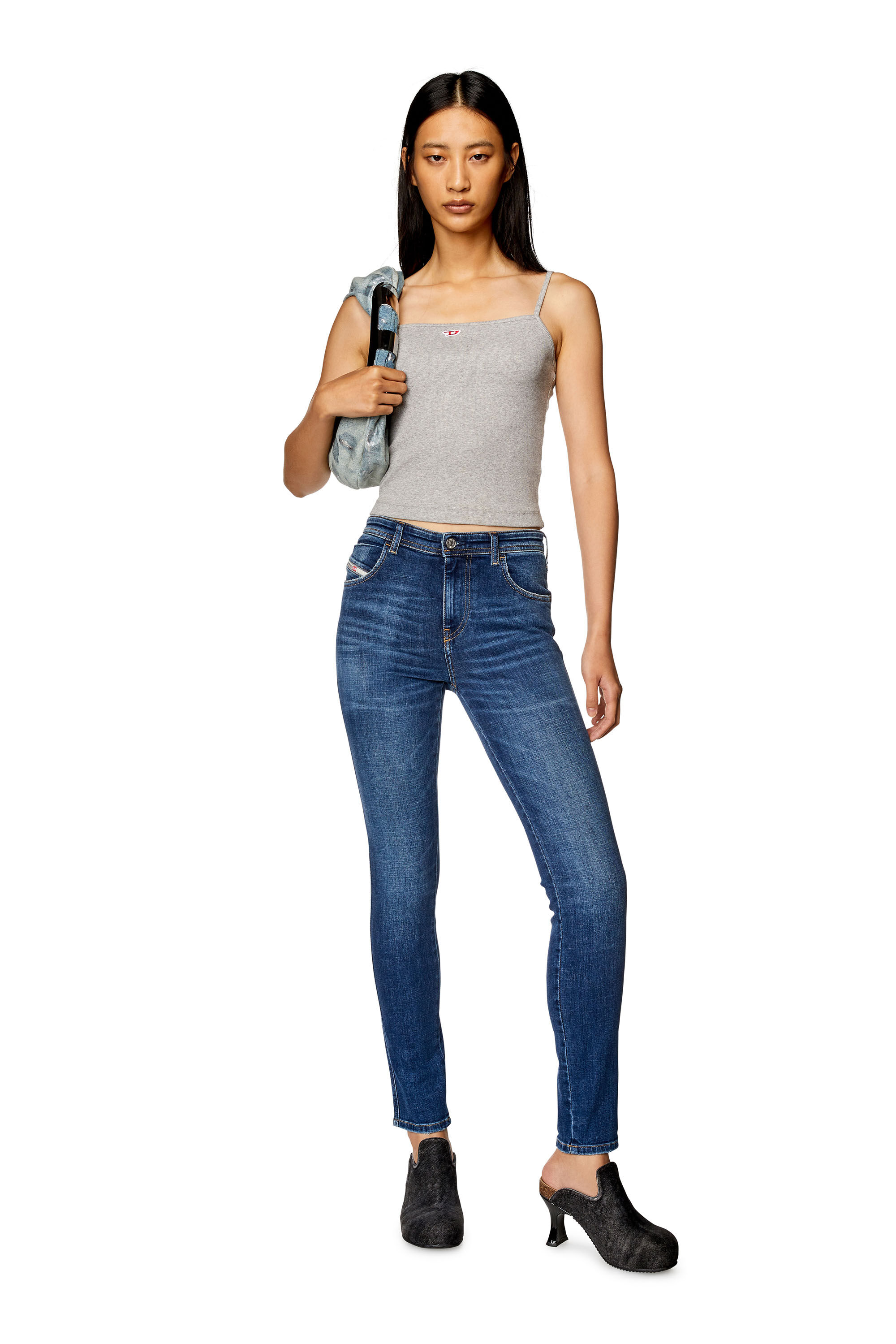 Diesel - Skinny Jeans 2015 Babhila 09H63, Dunkelblau - Image 1