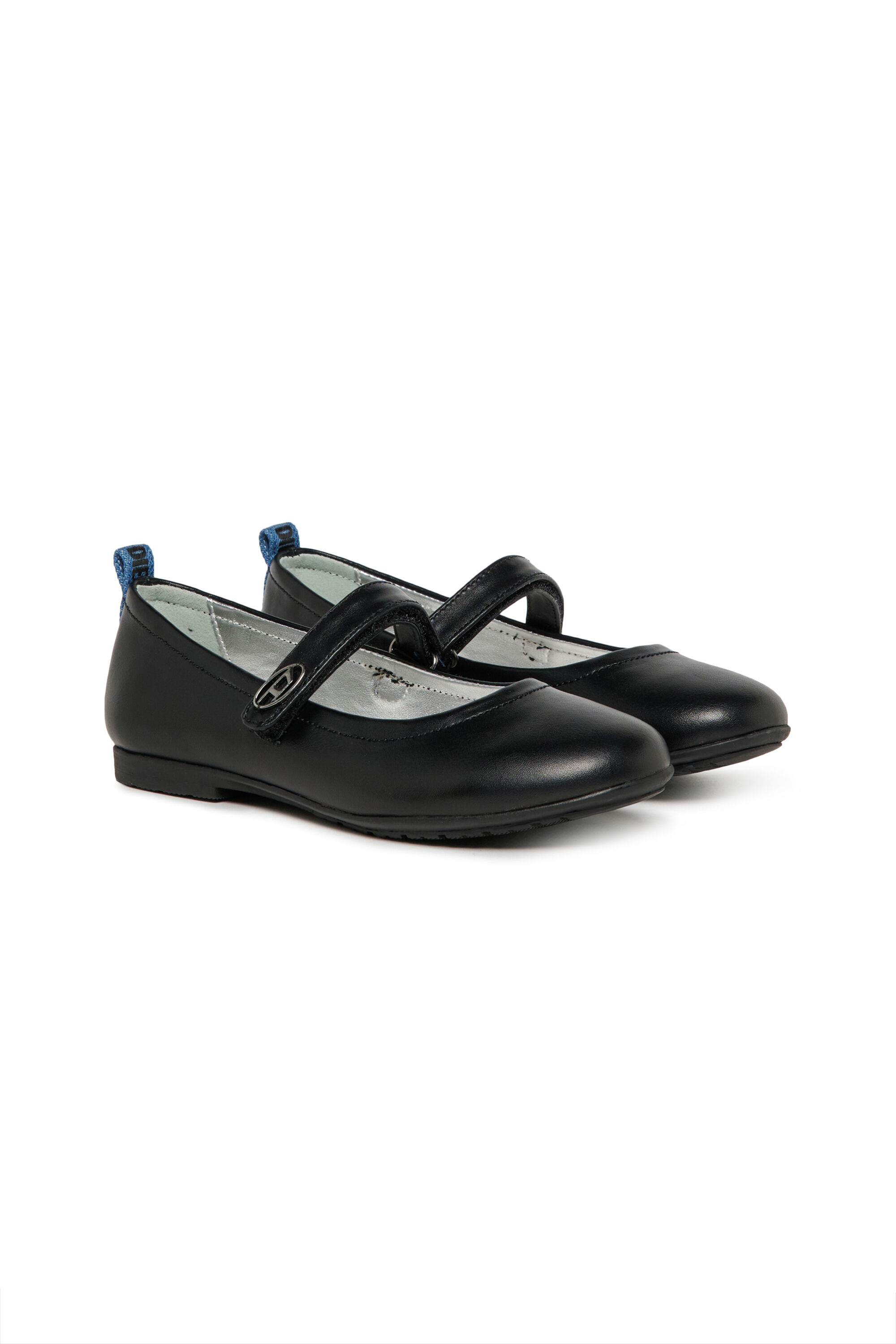 Diesel - D-BALWE, Damen D-BALWE-Mary Jane Ballerinas mit kontrastierendem Riemen in Schwarz - 2