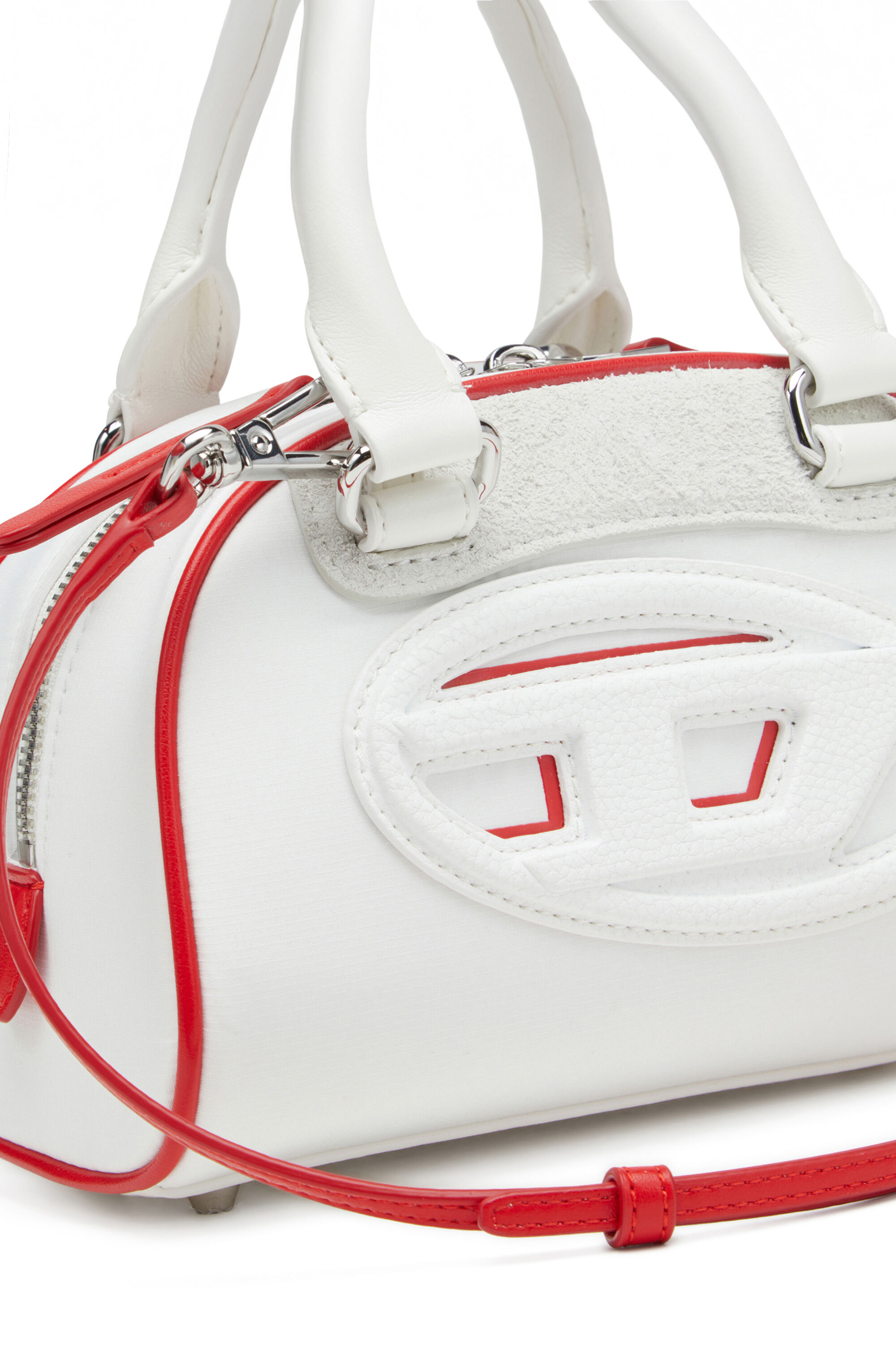 Diesel - 1DR DOME CROSSBODY, 1DR Dome-Mini borsa bowling colour-block Donna in Bianco - 2