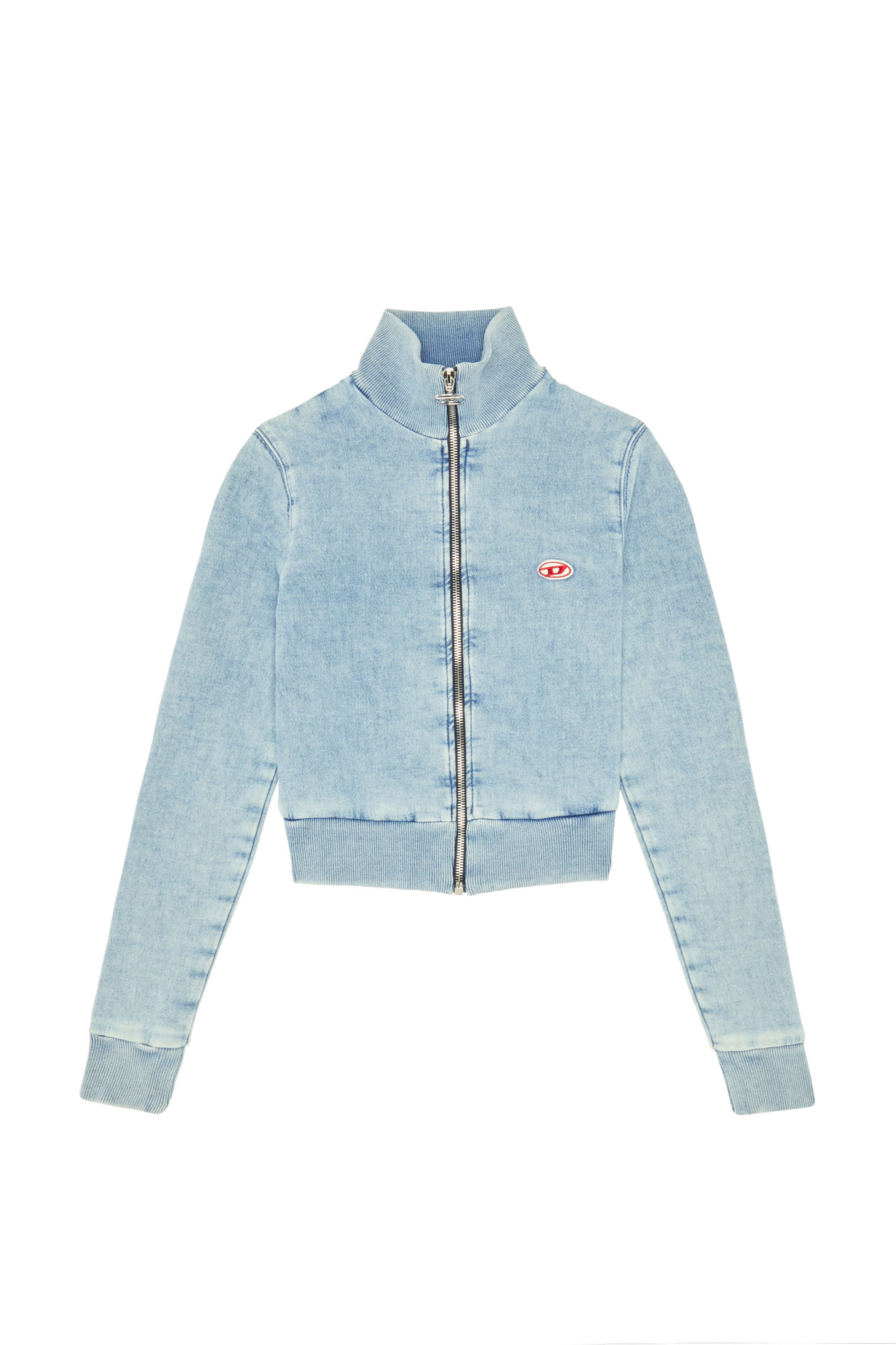 Diesel - D-EMY TRACK DENIM SWEATSHIRT, Hellblau - Image 2