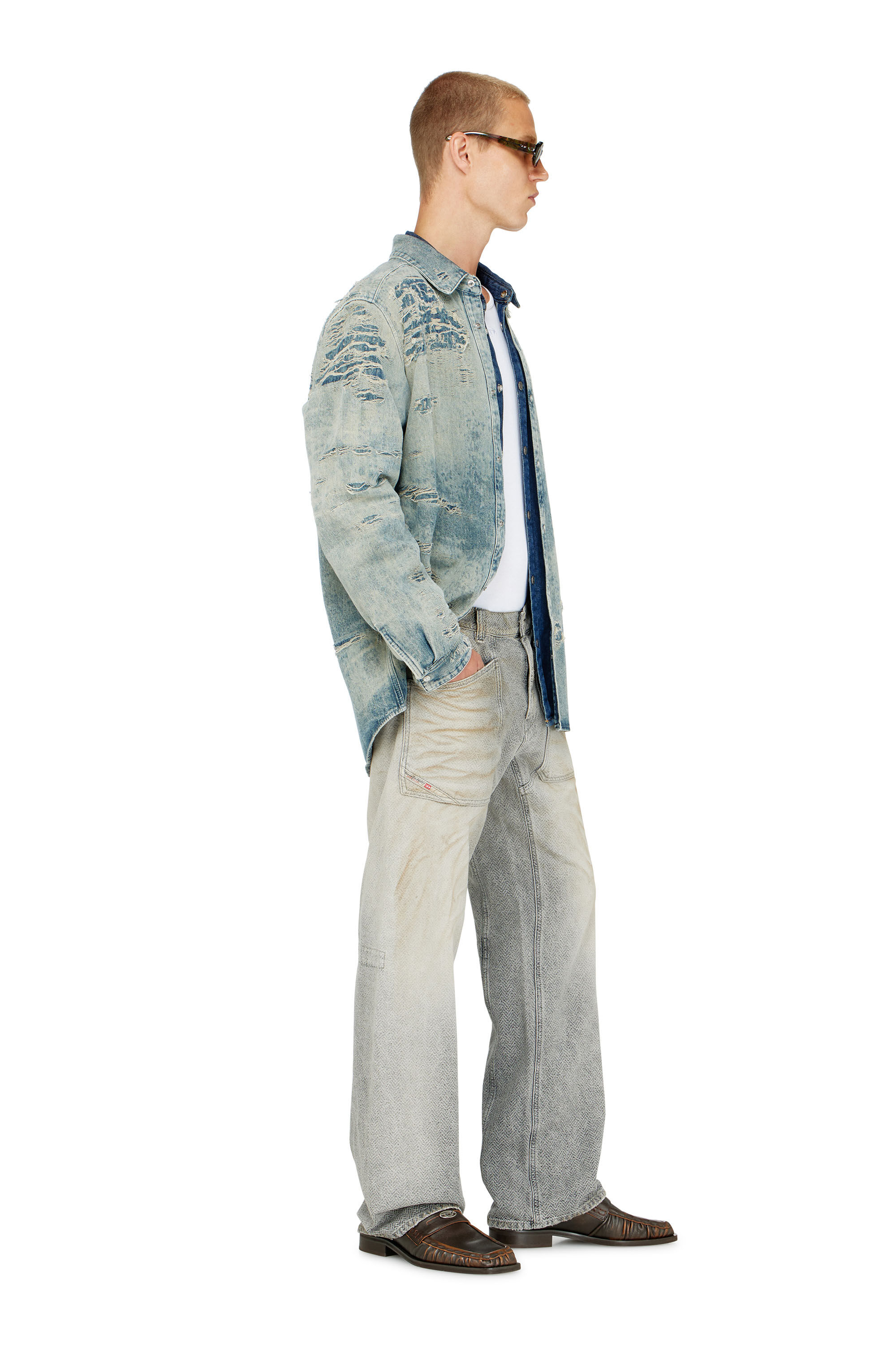 Diesel - Herren Relaxed Jeans D-Zeta 09Q11, Grau - 2