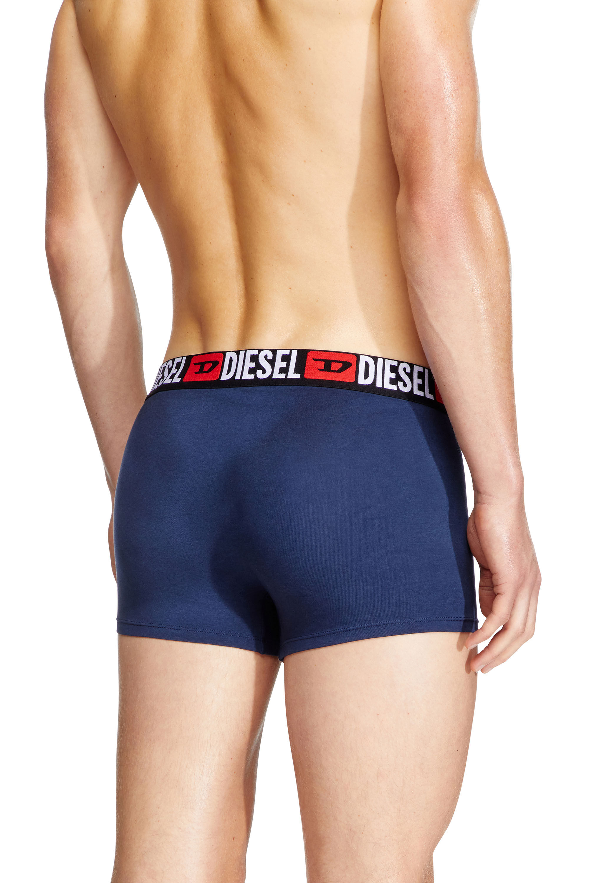 Diesel - UMBX-DAMIENTHREEPACK, Set di tre boxer con elastico in vita con logo all-over Uomo in Multicolor - 4