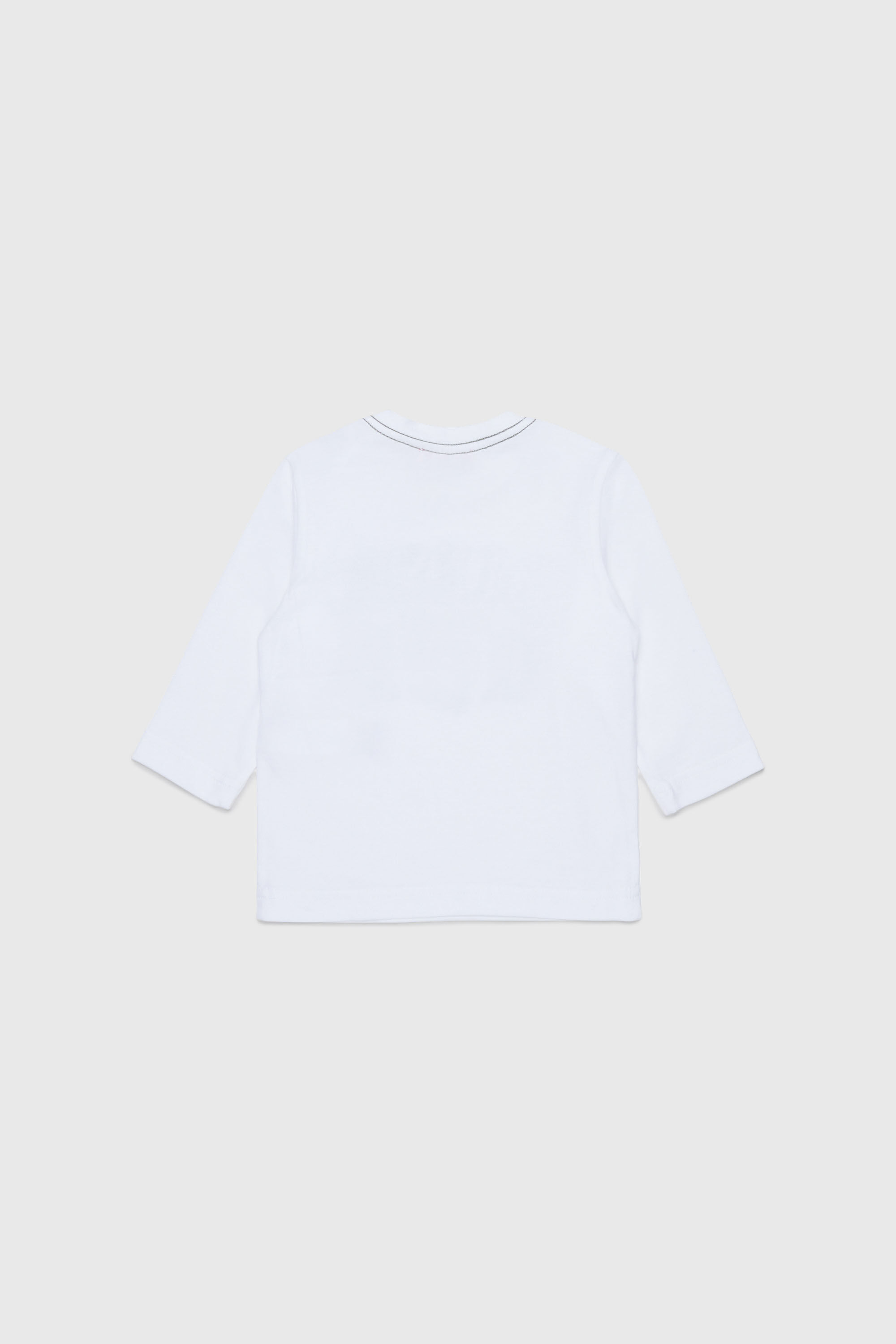Diesel - TBANB, Herren Langarm-T-Shirt mit Logo-Print in Wei&szlig; - 2