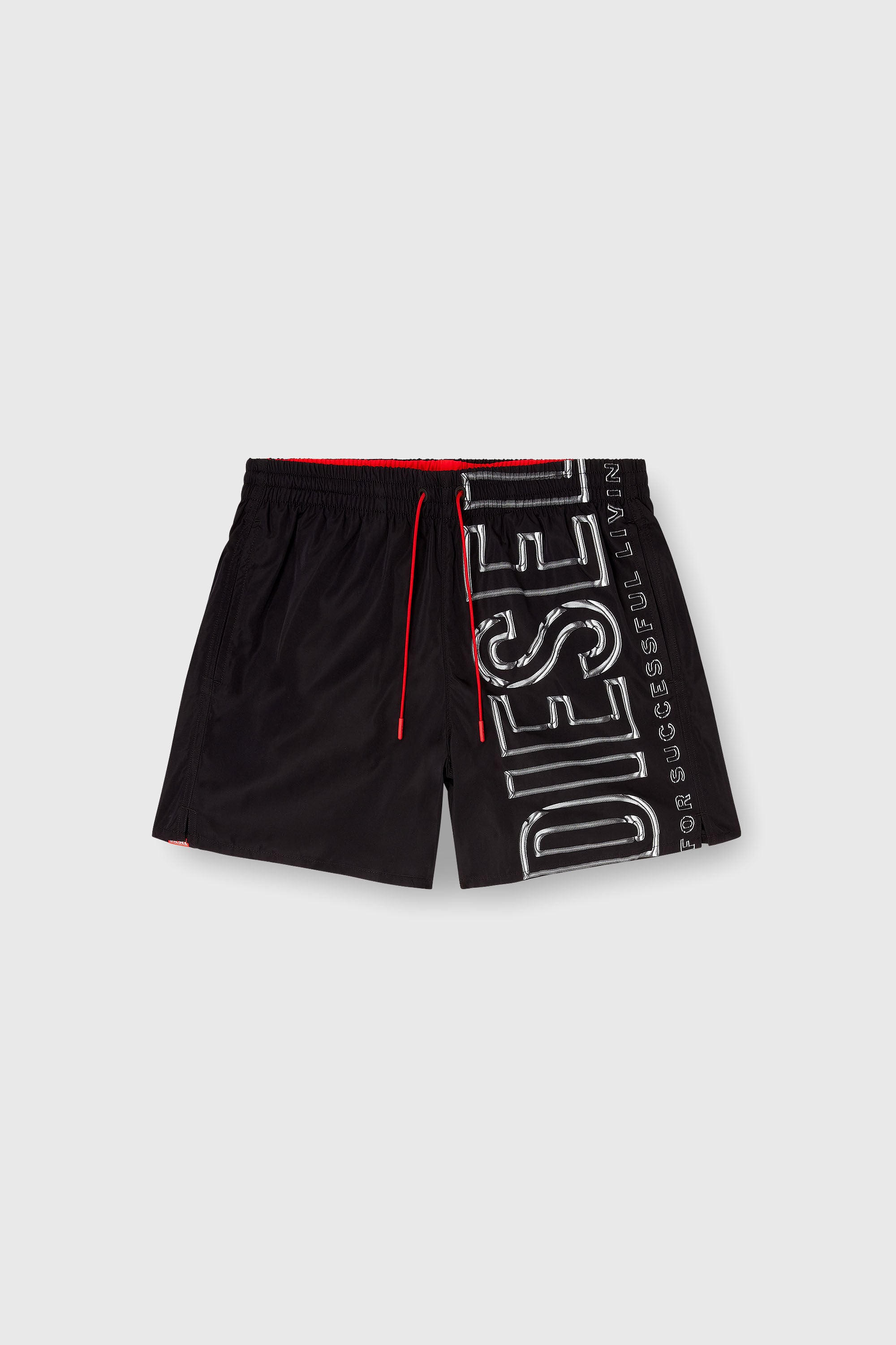 Diesel - SOCCER-41-D-CORE, Costume da bagno con stampa logo oversize Uomo in Nero - 4