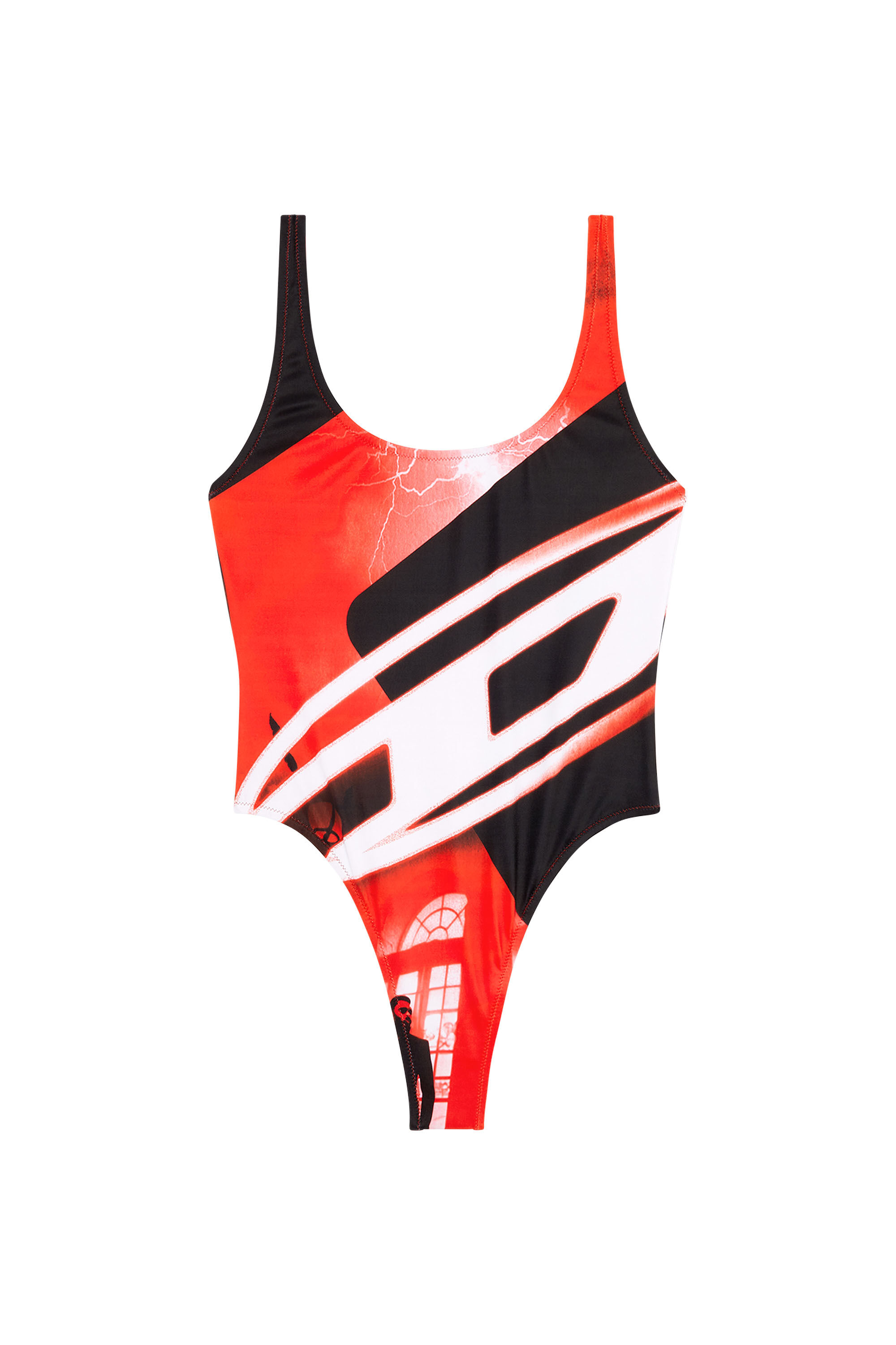 Diesel - BFSW-KYLIA, Maillot de bain avec imprimé affiche Oval D Femme in Polychrome - 4