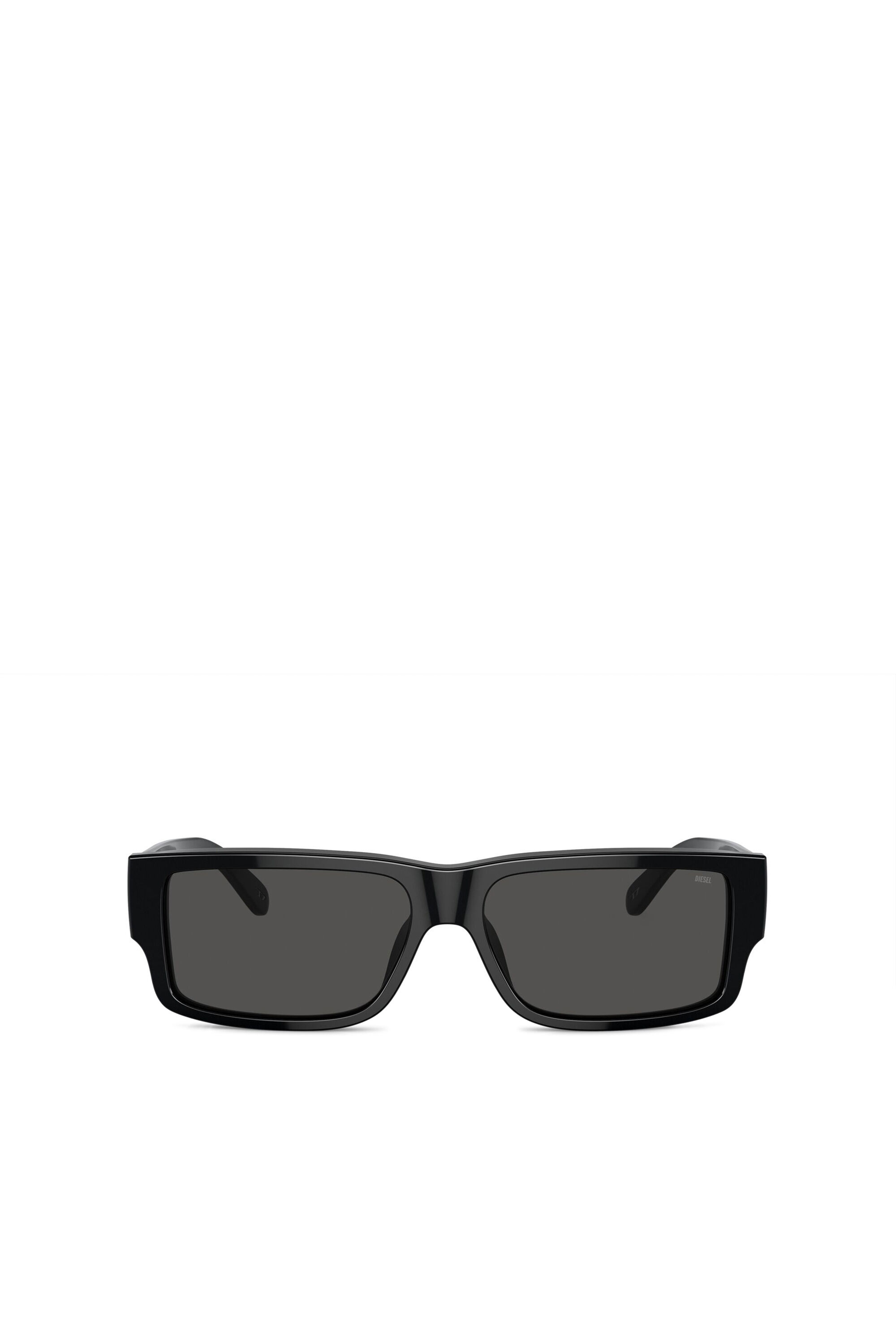 Diesel - 0DL2003 SIZE 57, Lunettes de soleil rectangulaires Homme in Gris - 1