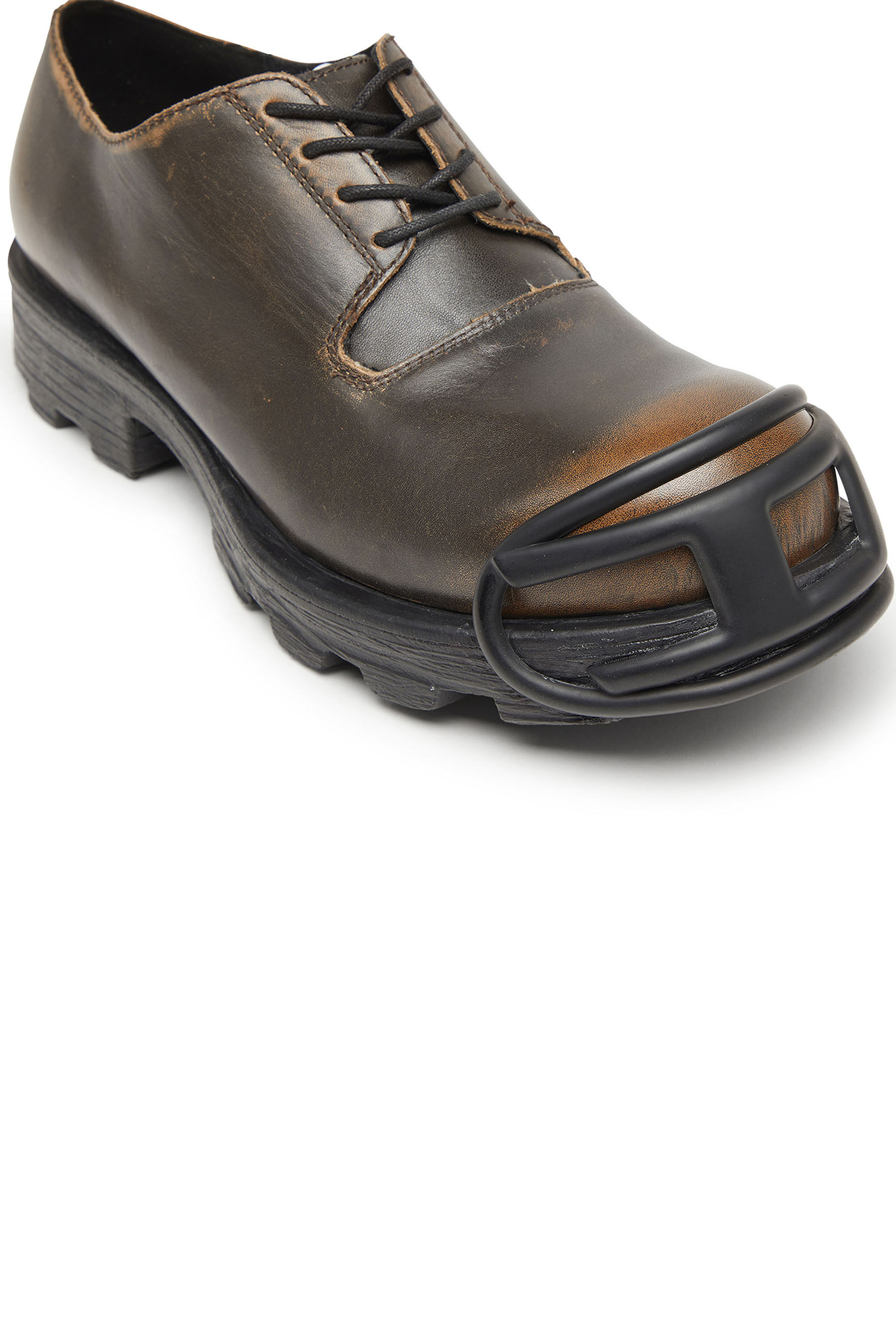 Diesel - D-HAMMER SO D, Herren D-Hammer-Derbyschuhe aus geb&uuml;rstetem Leder in Braun - 6