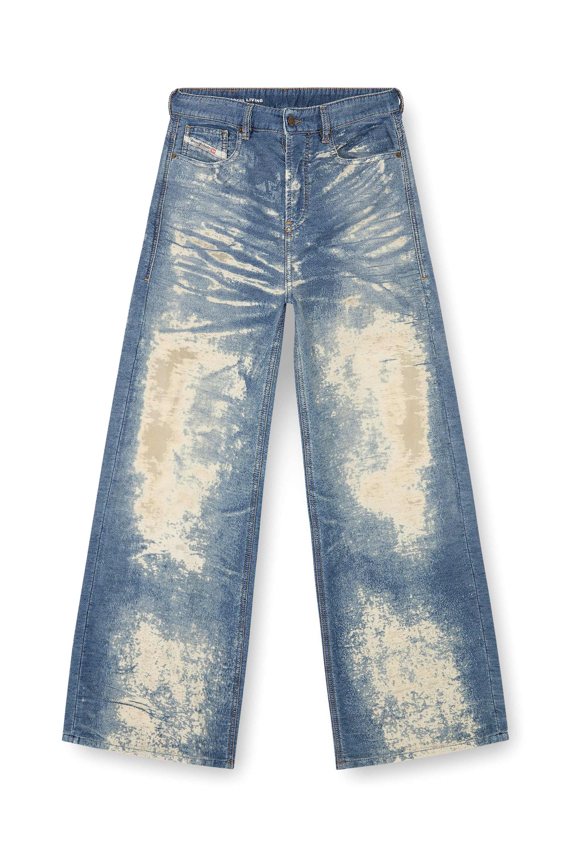 Diesel - Donna Straight Jeans 1996 D-Sire 068RE, Blu medio - Image 2