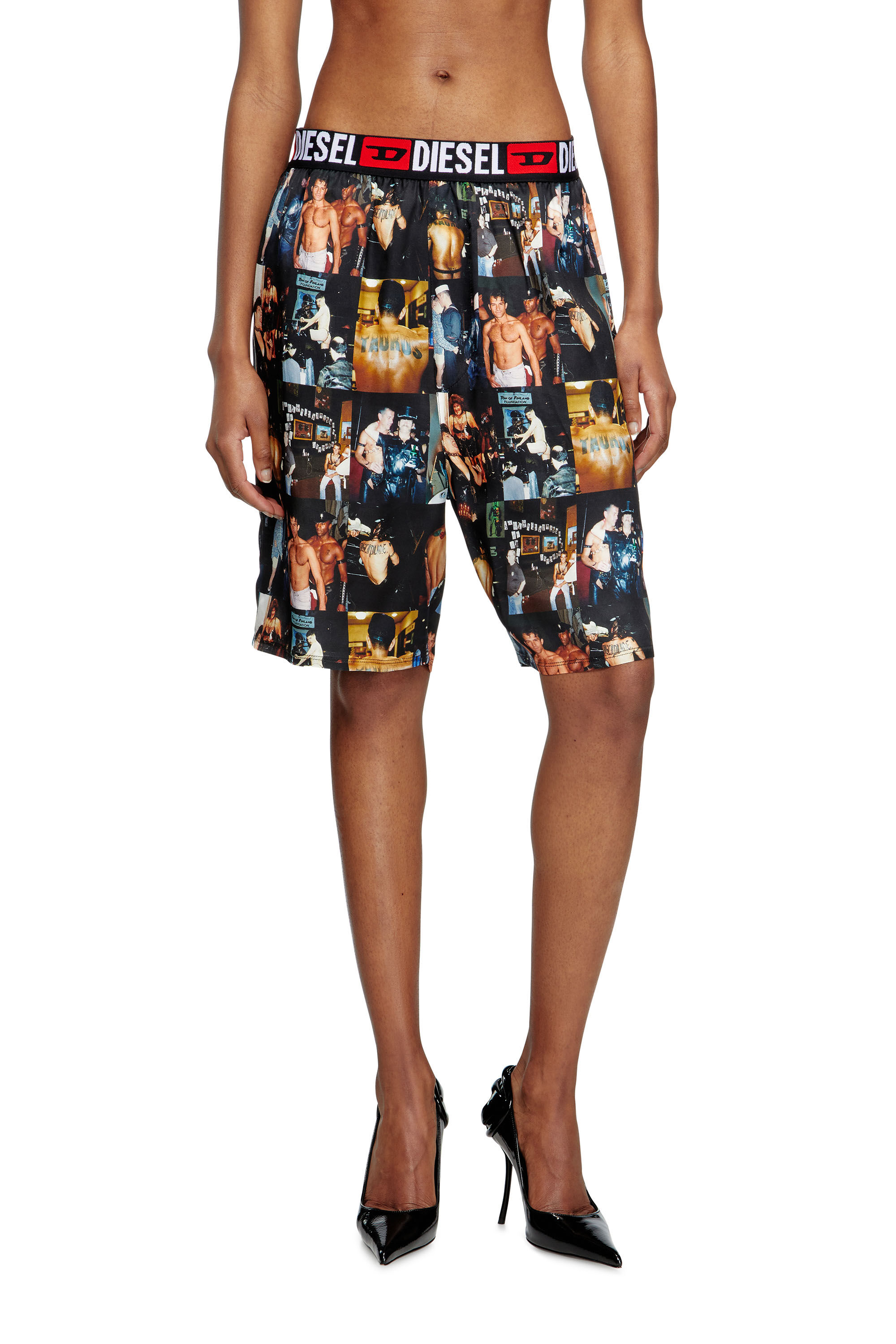 Diesel - PR-P-TOLL-SHOR-TOM25, Unisex Bowling-Hemd mit Grafik-Prints in Schwarz - 5