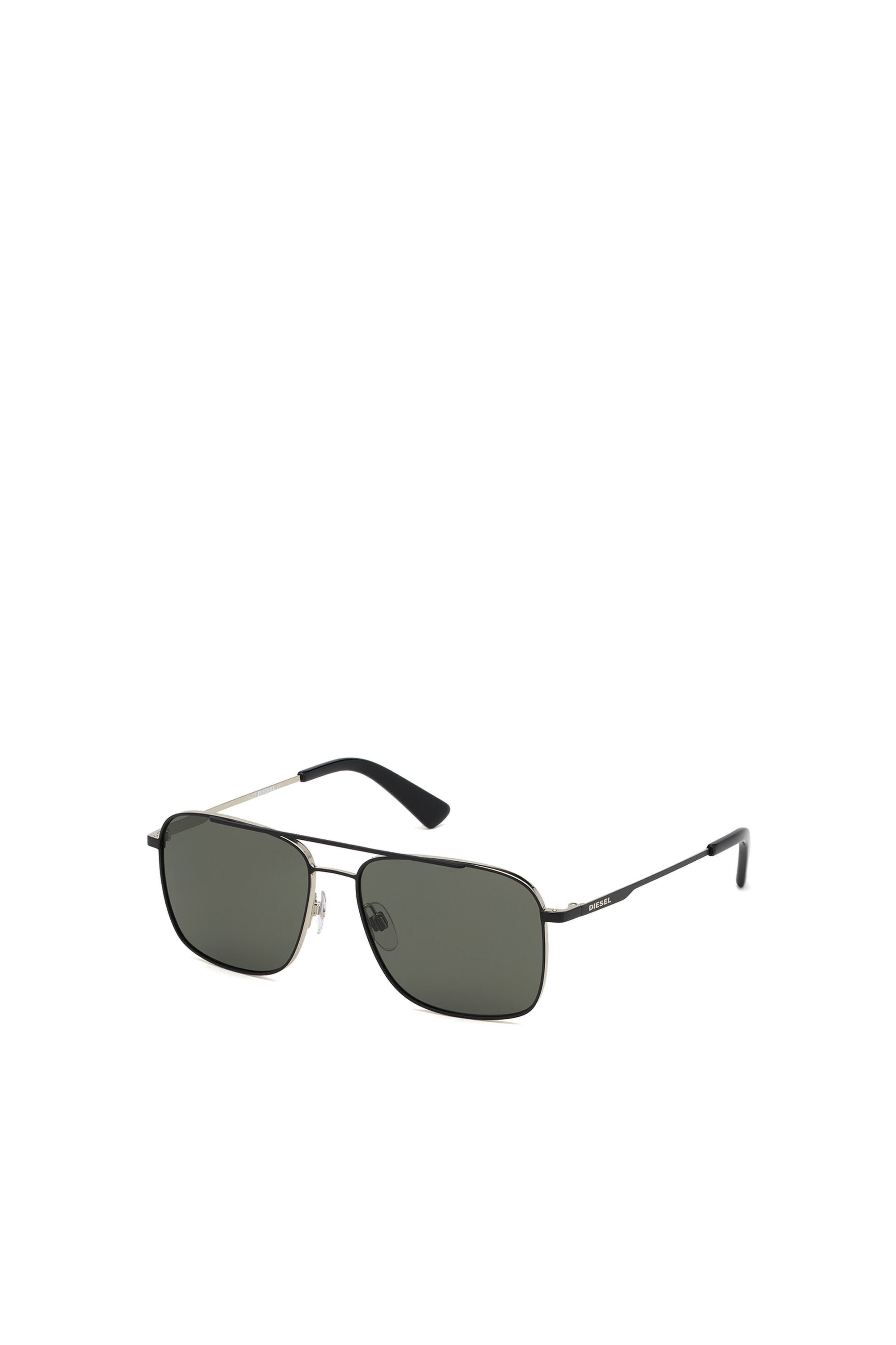 Diesel - DL0295, Herren Pilotensonnenbrille aus Metall in Schwarz - 2