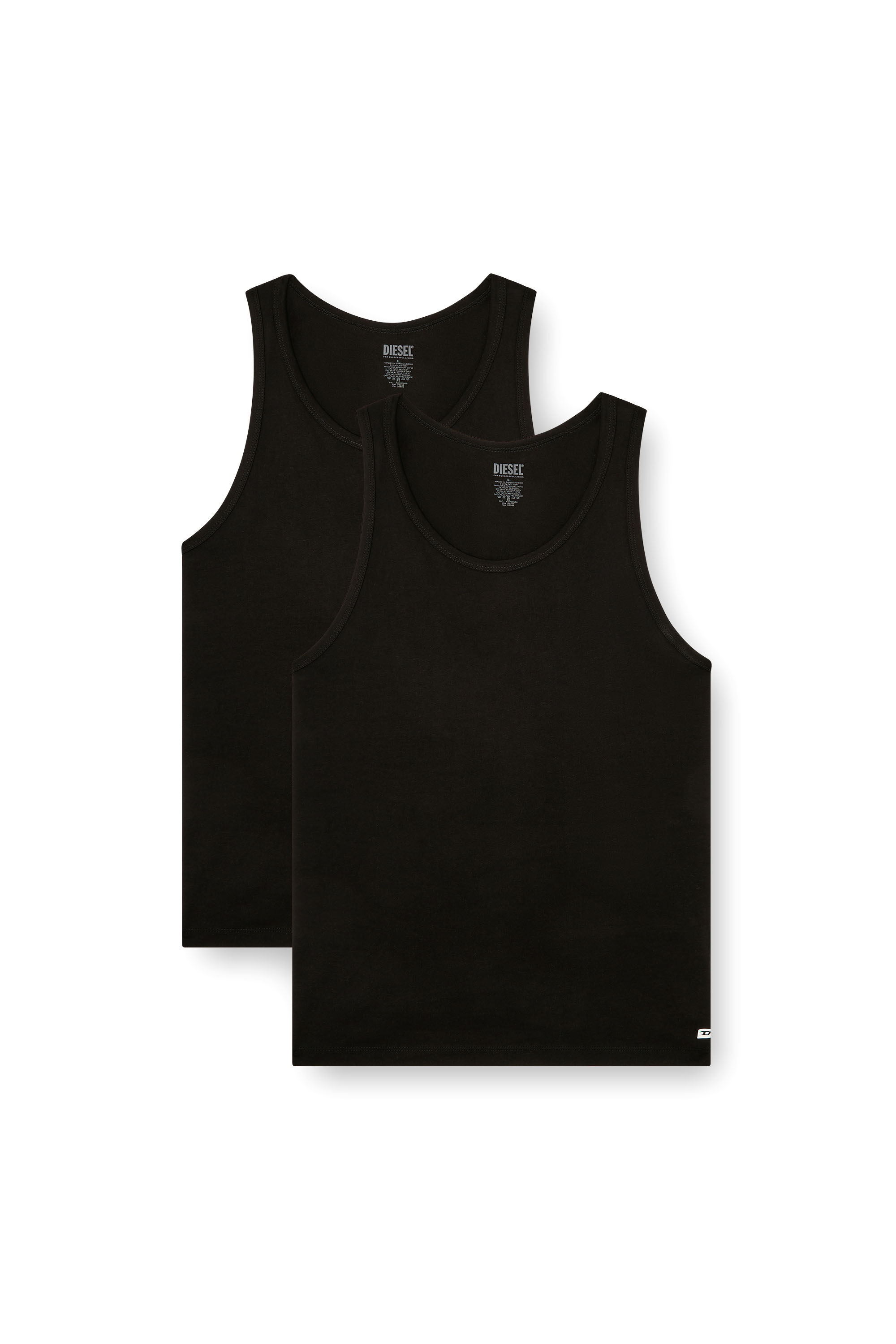 Diesel - WALTY-D-BOX-2PACK, Set da due canotte in cotone Uomo in Nero - 2