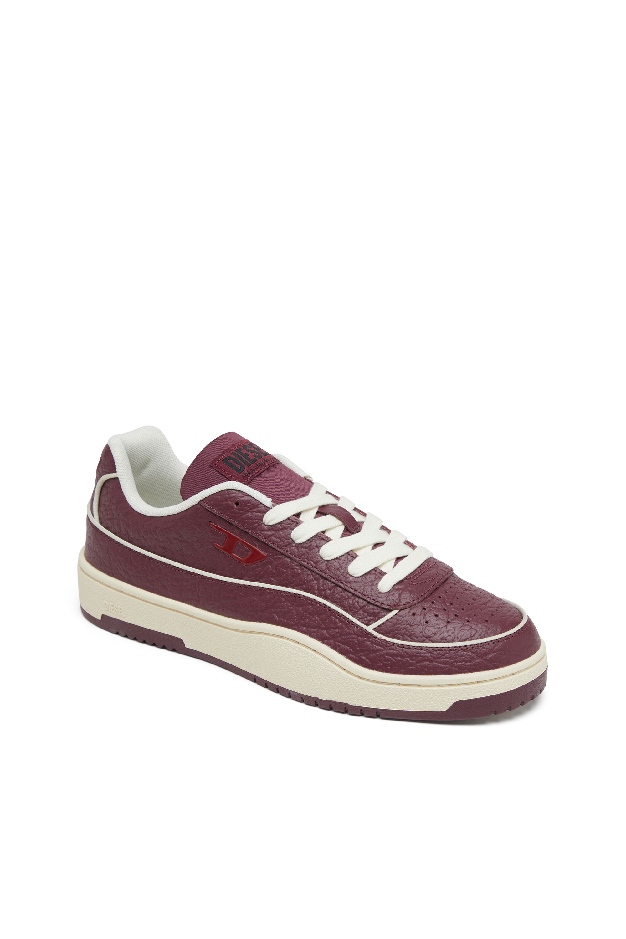 Diesel - S-TRACKER-D LOW, Herren S-Tracker-D-Sneakers aus strukturiertem Leder in Burgunderrot - 6