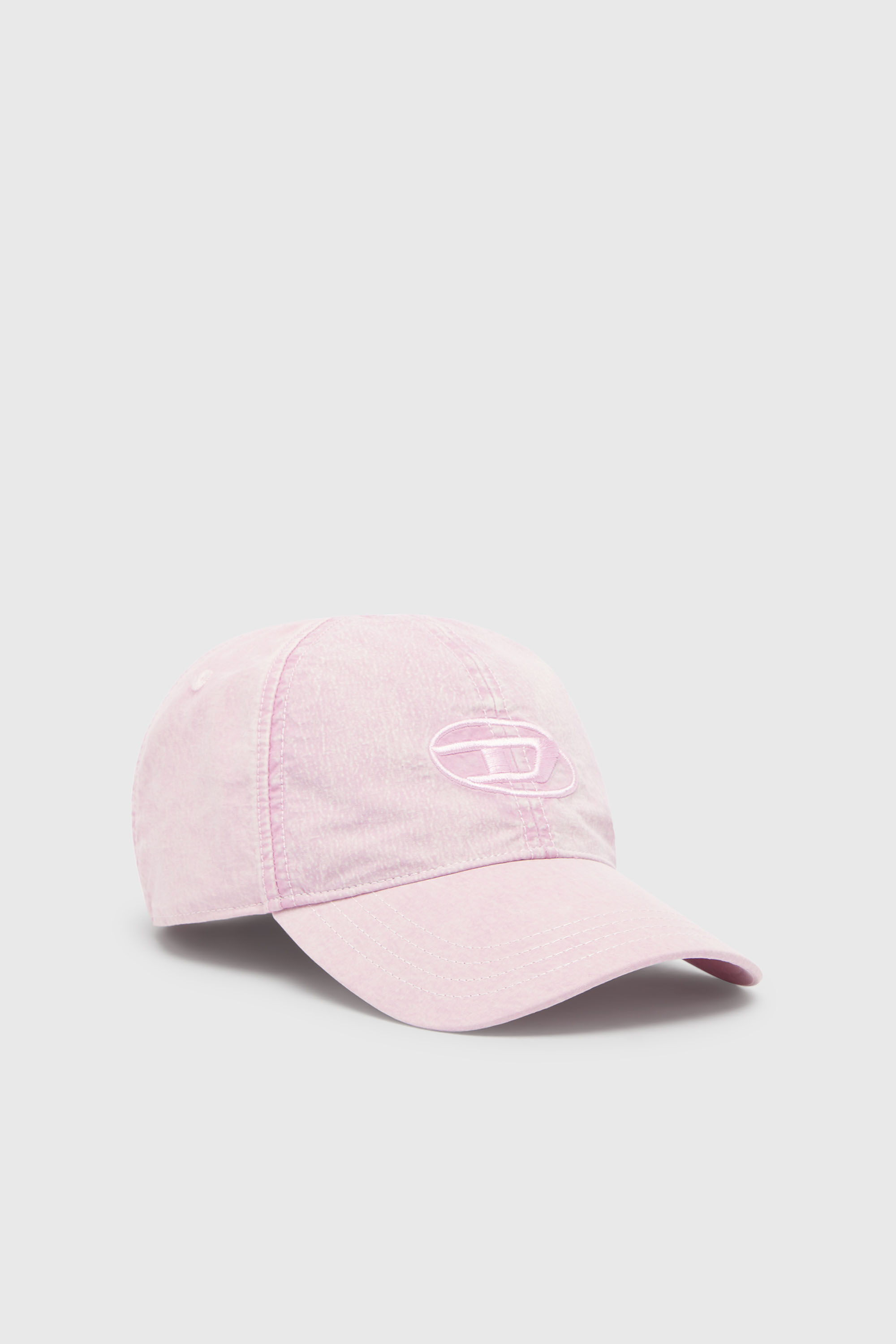 Diesel - C-NYLOFF, Herren Baseballkappe mit gesticktem Oval D in Rosa - 1