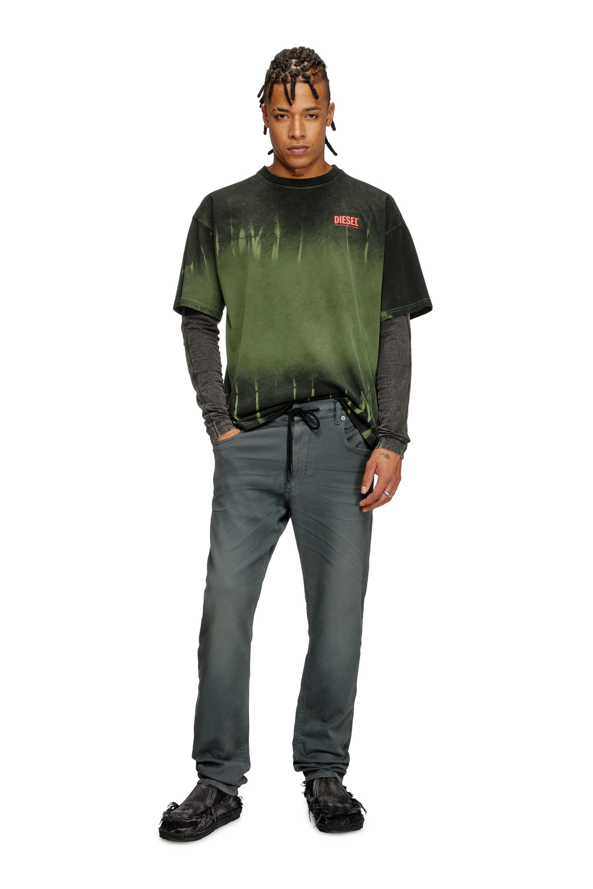 Diesel - Herren Regular 2030 D-Krooley Joggjeans® 0670M, Grau - 1