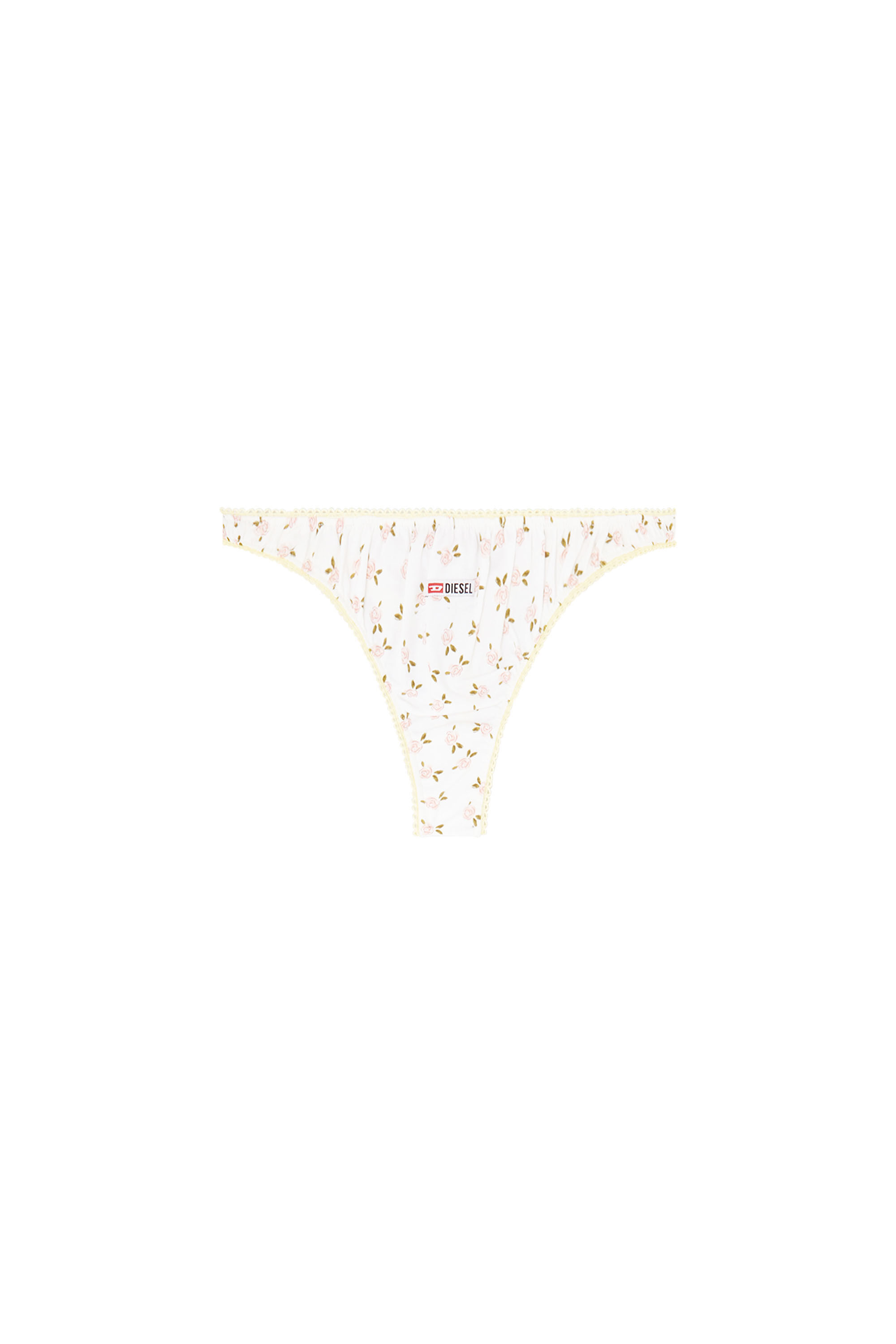 Diesel - ALEXIS-D-CORE, Perizoma in cotone con stampa floreale all-over Donna in Bianco - 2
