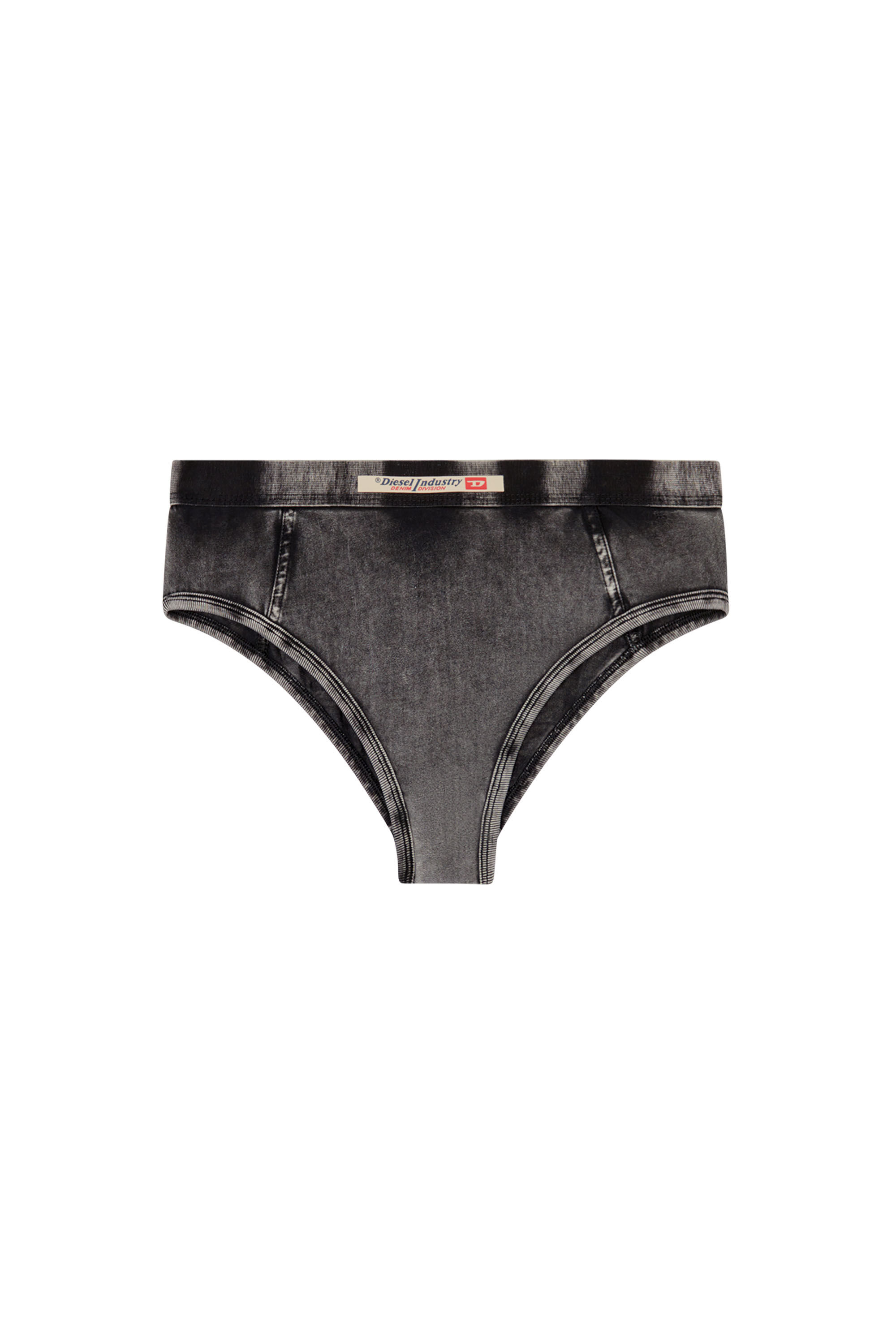 Diesel - HIPSTER-DNM, Culotte hipster en jersey effet denim Femme in Noir - 2